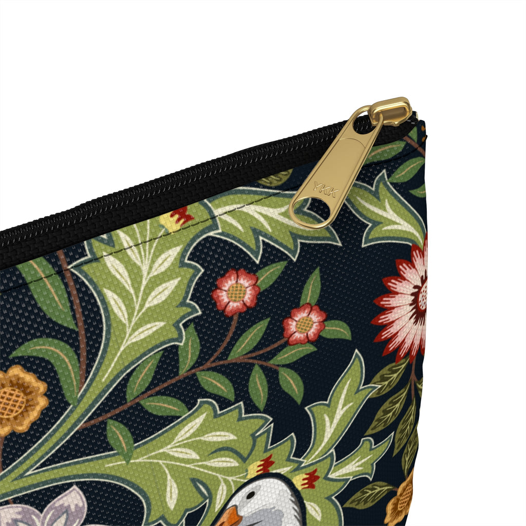 Thistle & Wing | Indigo Bloom Accessory Pouch Printify