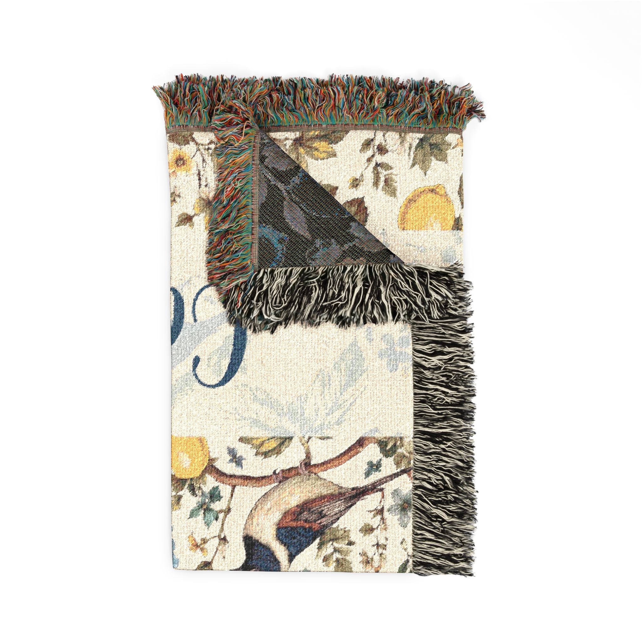 Garden Songbird | Lemon Hydrangea Woven Blanket Printify