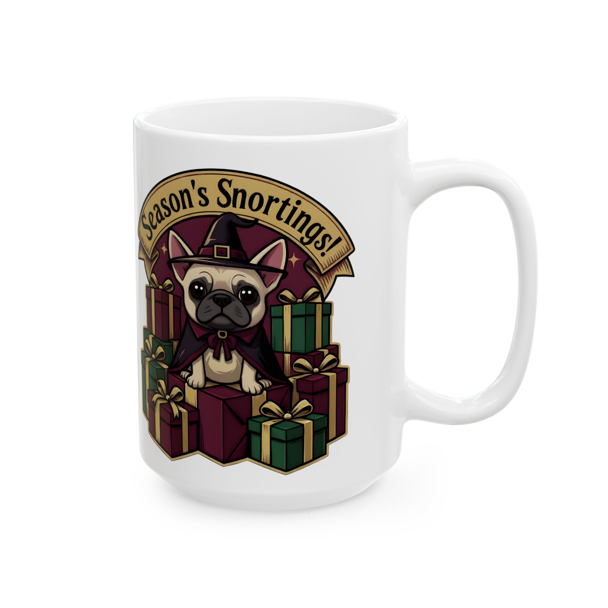 Gothmas Frenchie French Bulldog Mug | Frenchie Christmas Coffee Cup