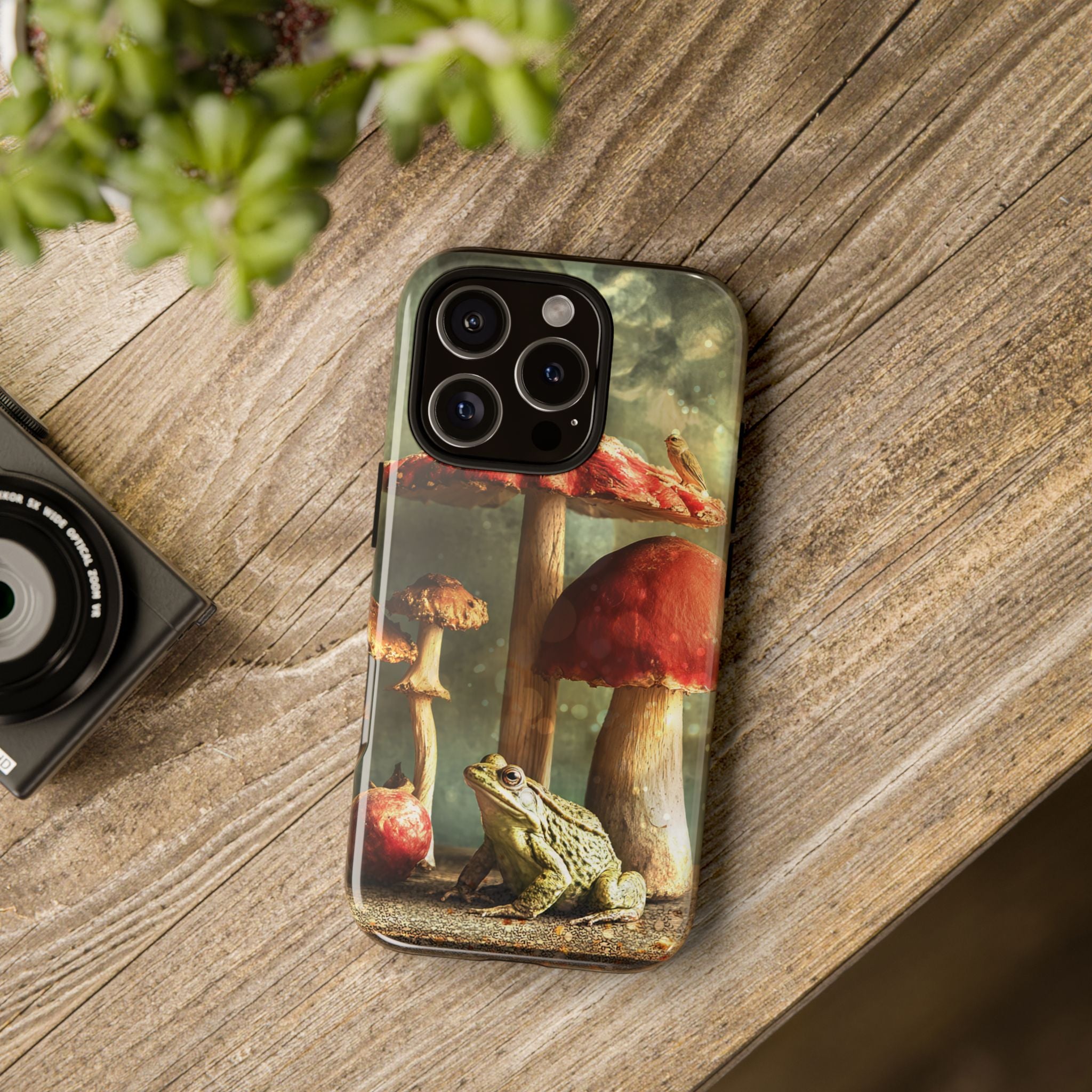 Toad and Stools Case, Crystal Phone case, Toad Stools Case - Tough Case for Toad Lovers, Gift for Her, Mushroom Decor, Toad Vibes