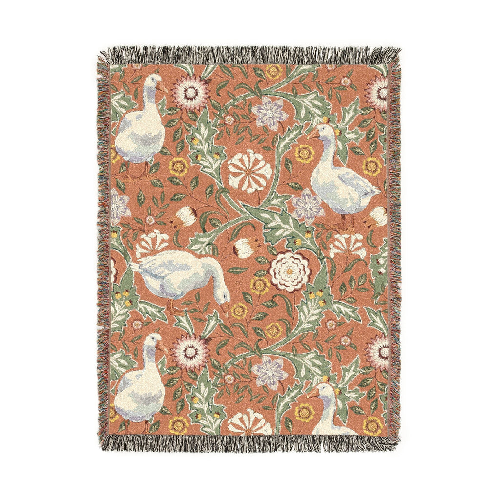 Thistle & Wing | Blush Garden Woven Throw Printify