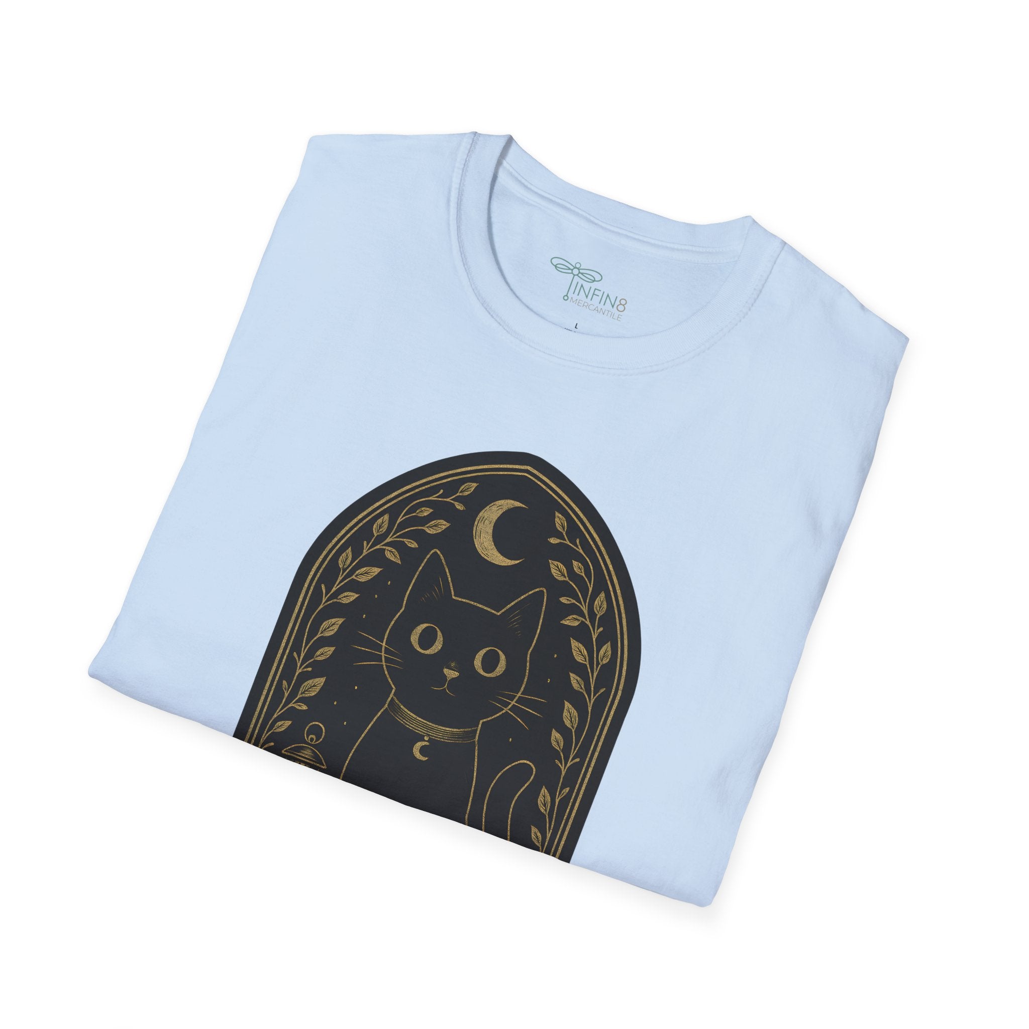 The Watchful Cat T-Shirt | The Forest Garden Black Cat Lover Tee
