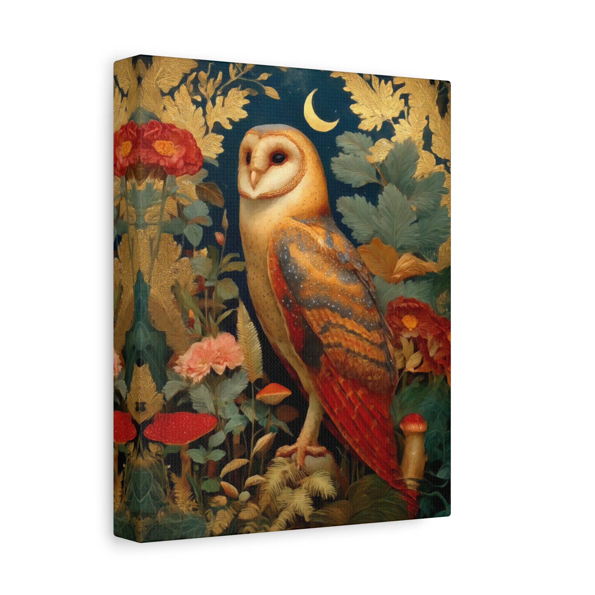 Barn Owl Canvas | Woodland Creatures Wall Art for Nature-Inspired Homes
