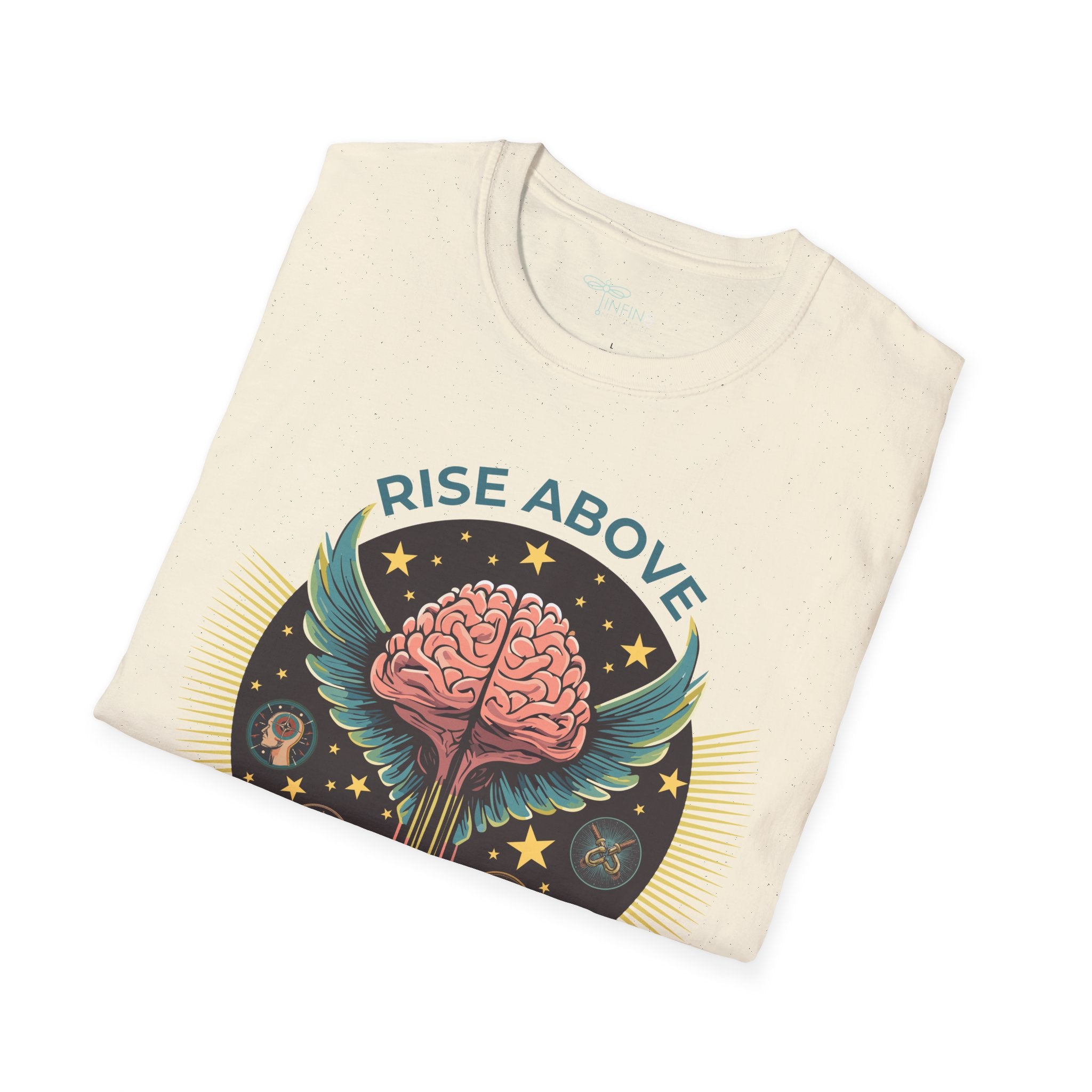 Algorithm Shirt | Rise Above Inspirational Tee, Motivational Rebel Gift, Male Graphic T‑Shirt