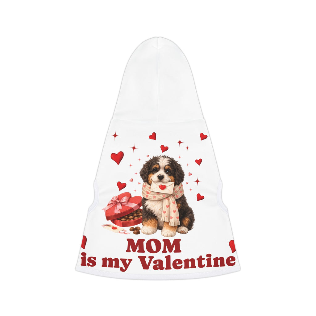 Bernedoodle Valentine Dog Hoodie | Matching Dog Hoodie for Dog Mom Set