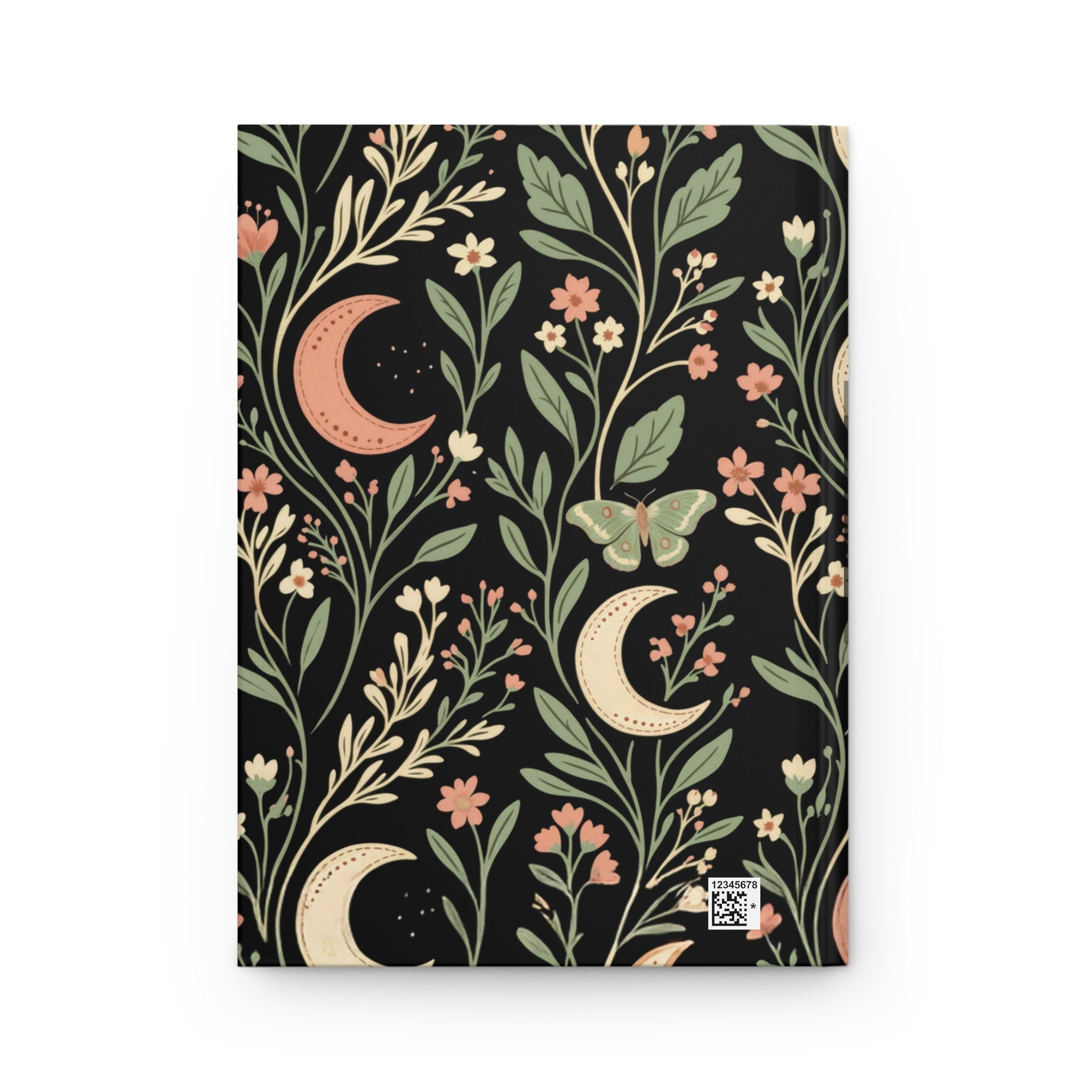 Lunar Moth Garden Custom Name Journal