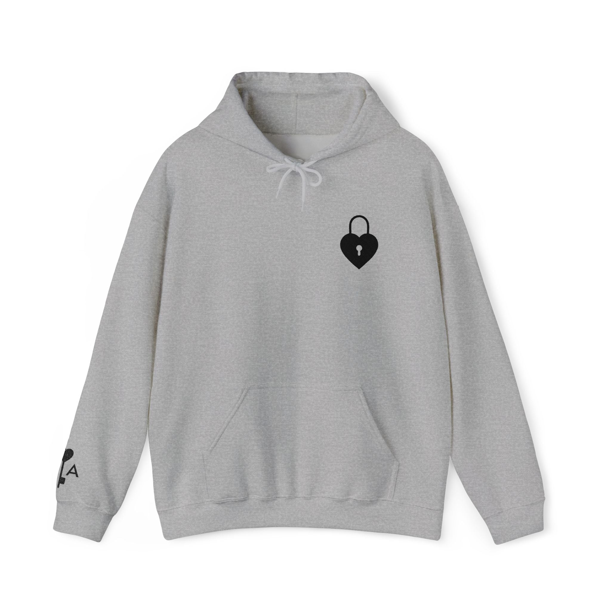 Valentine Hoodie Locked Heart Key | Couples Pullover Hoodie Sold Separately