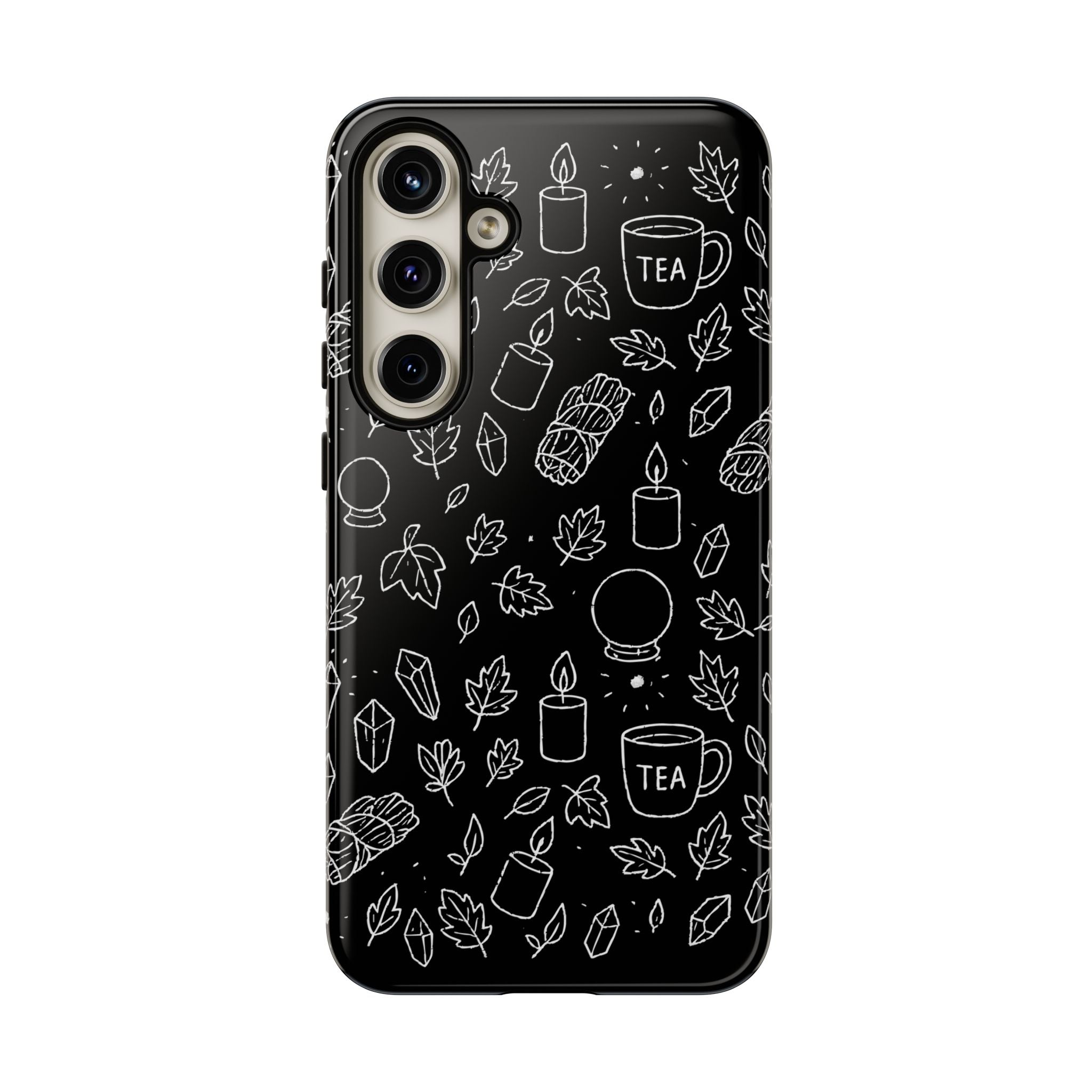 Spiritual Doodles Case, Crystal Phone case, Spiritual Doodles Case - Tough Case for Crystals Lovers, Gift for Her, Witch Decor, Phone Vibes