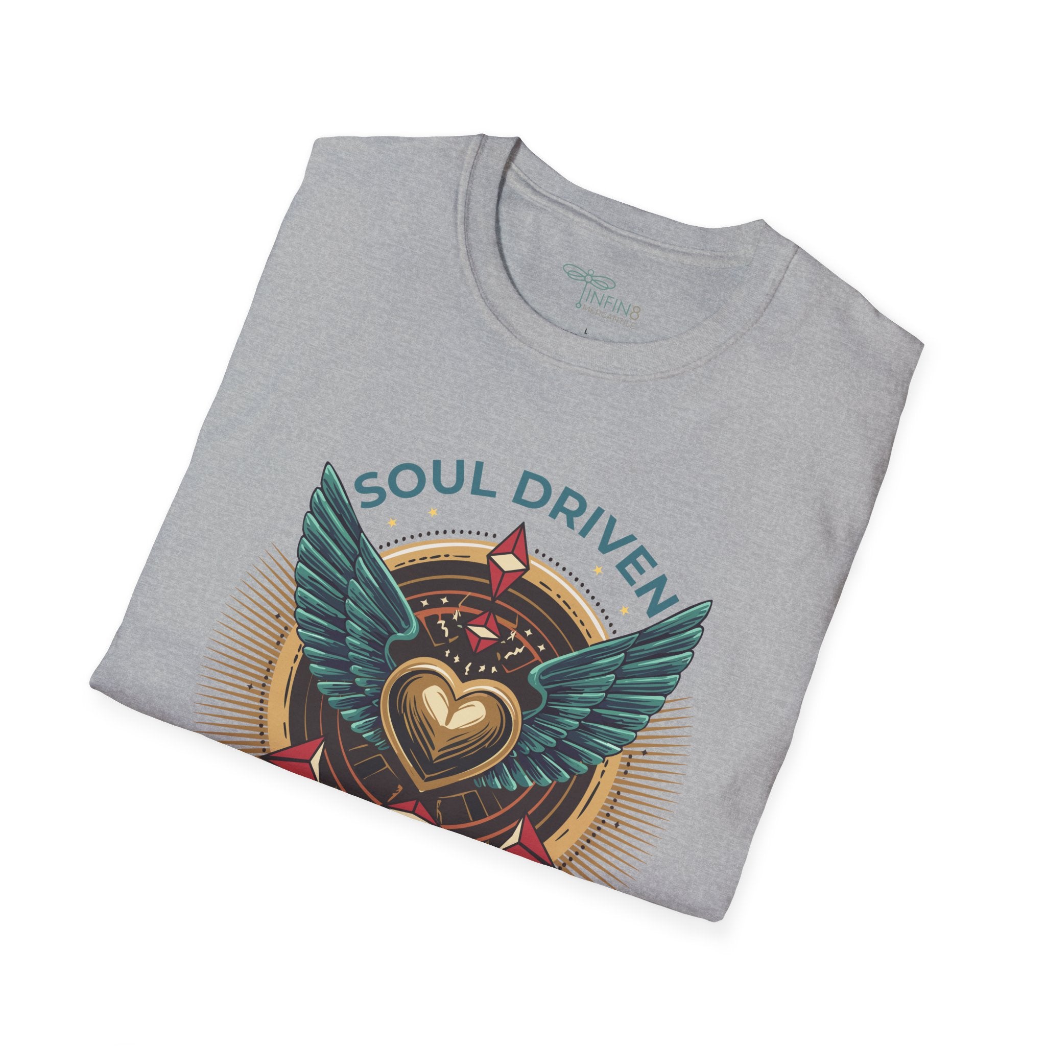 Soul Drive Algorithm T‑Shirt | Unisex Inspirational Tee for Creative Rebels, Frequency Raisers & Gen X Truth Tellers