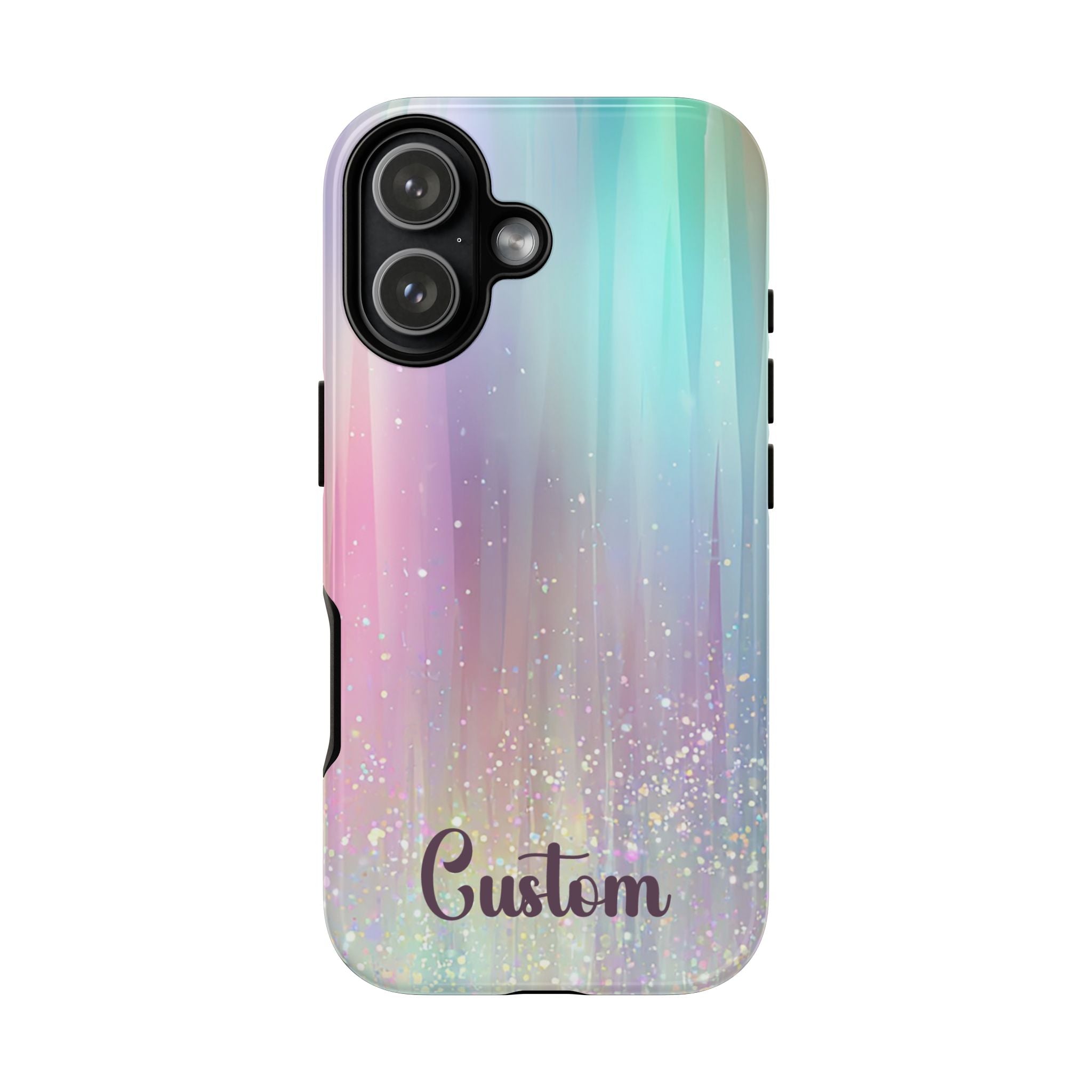 Iridescent Custom Tough Phone Case | Personalized Girly Case for iPhone Samsung Google