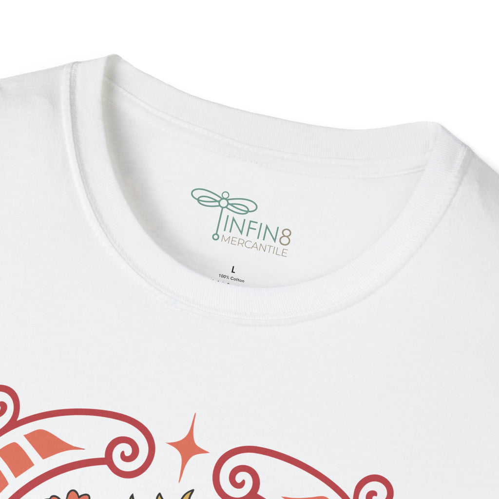 Crow Sun Folk Art Shirt | Boho Raven Tee Mystical Botanical Top Celestial Witchy Graphic T‑Shirt Gift for Her