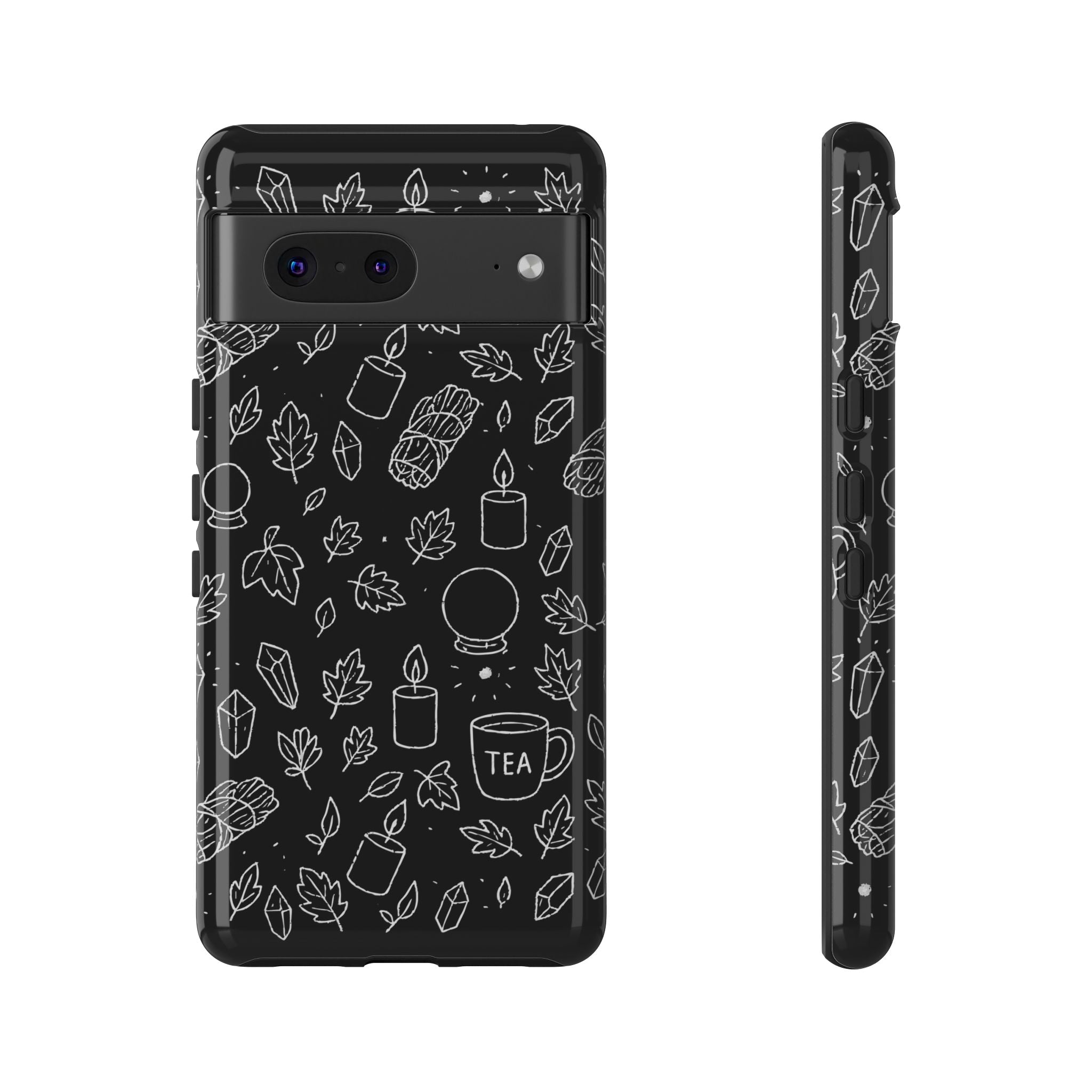 Spiritual Doodles Case, Crystal Phone case, Spiritual Doodles Case - Tough Case for Crystals Lovers, Gift for Her, Witch Decor, Phone Vibes