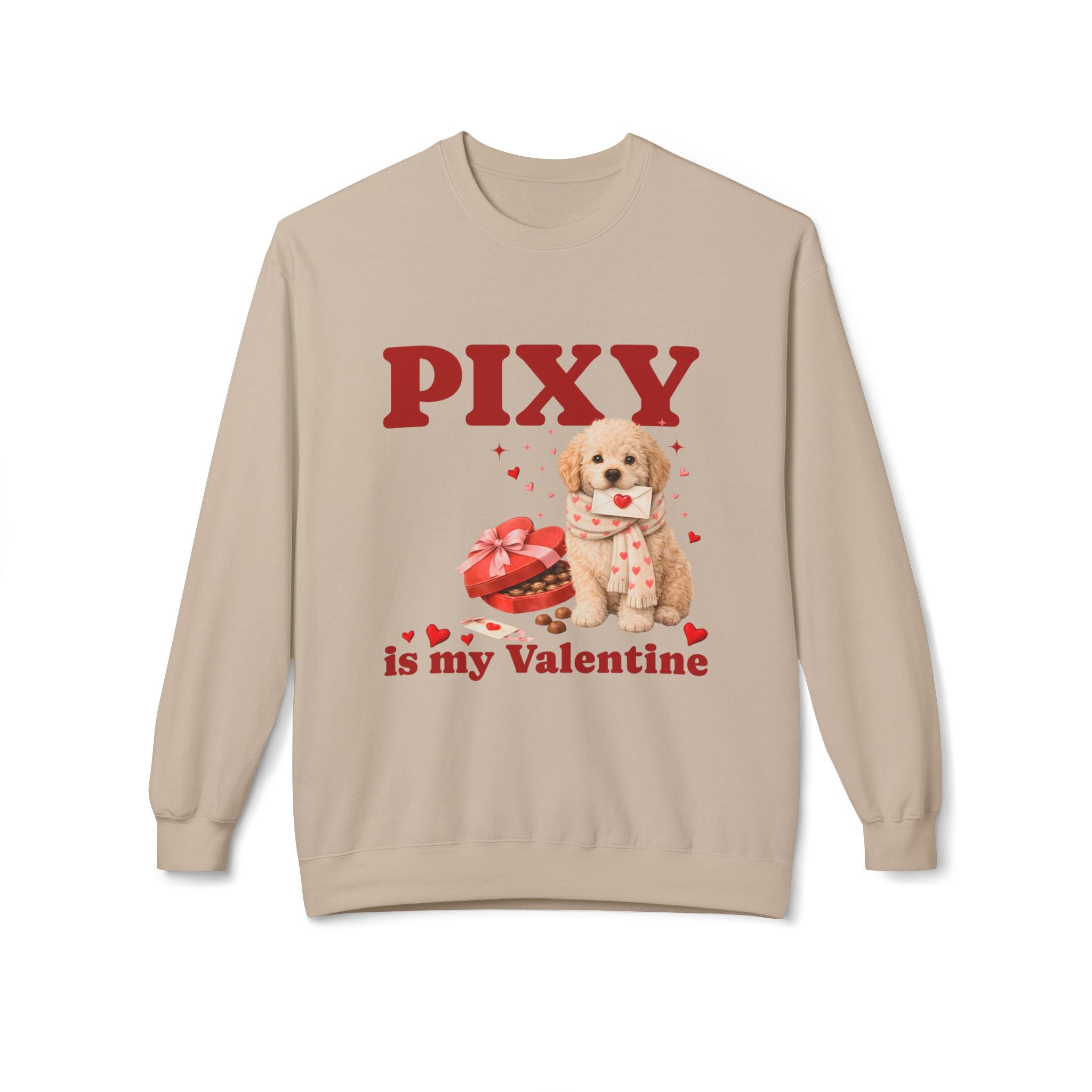 Matching Dog and Owner Valentine Shirts | Custom Labradoodle Sweatshirt Set | Personalized Dog Mom Valentine Outfit