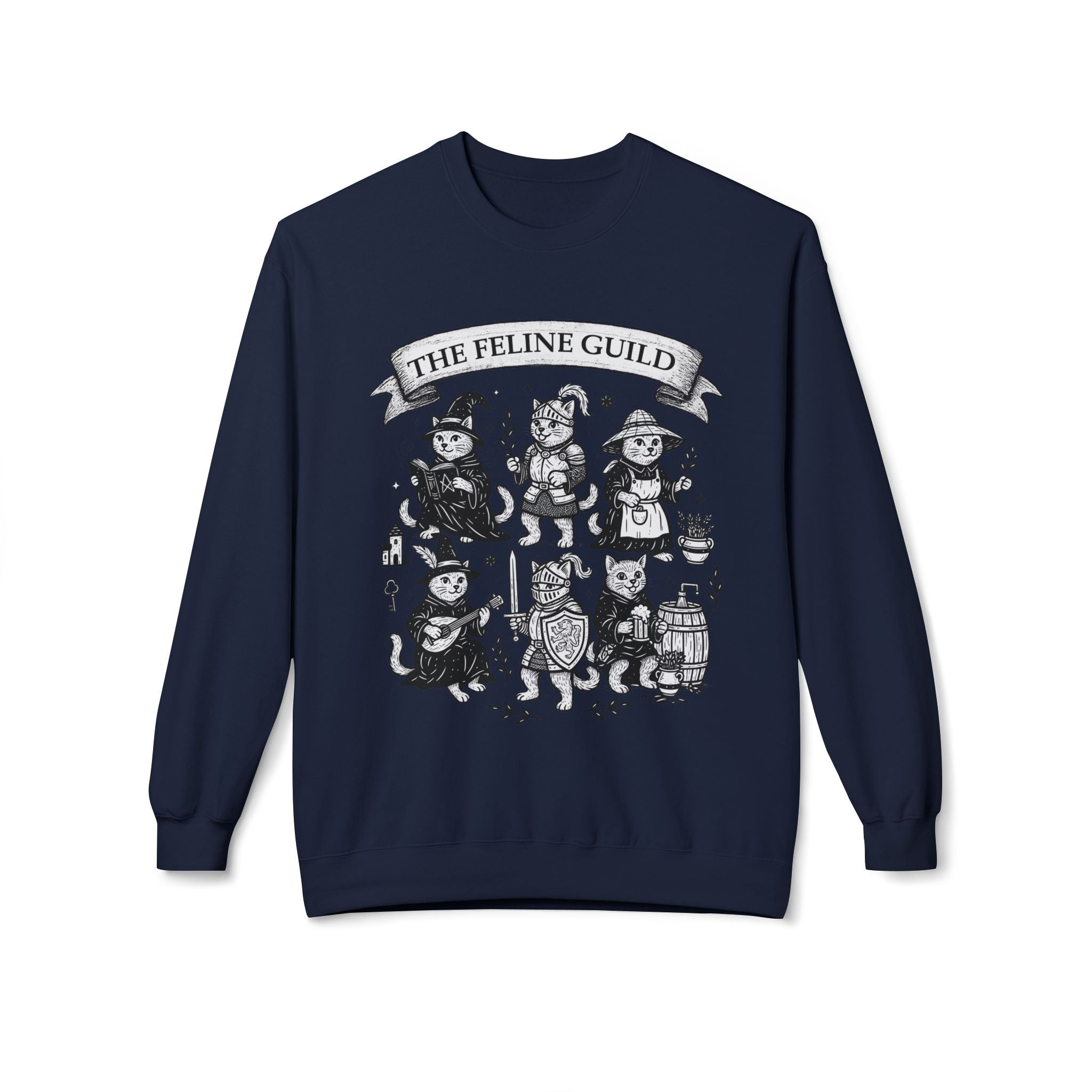 The Feline Court Medieval Cat Sweatshirt | Castlecore Pullover