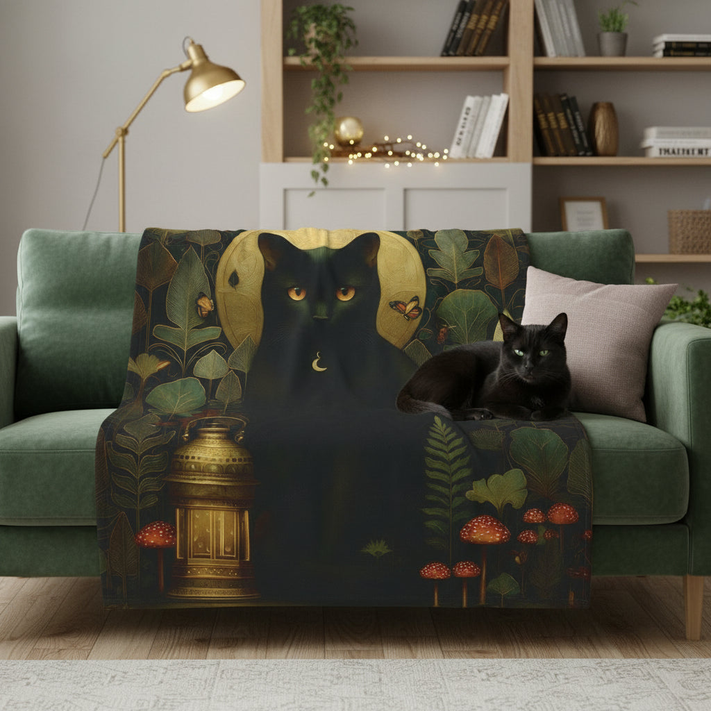 black cat blanket