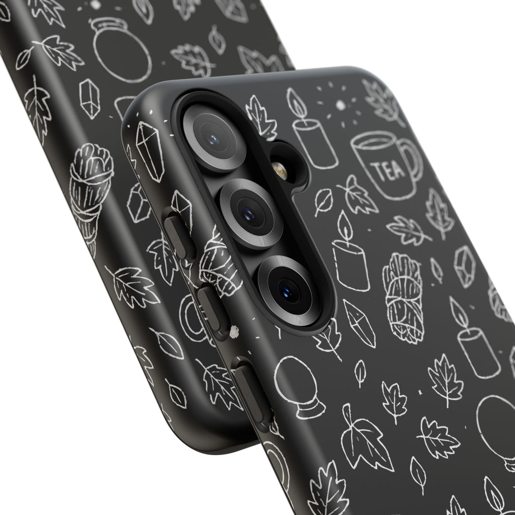 Spiritual Doodles Case, Crystal Phone case, Spiritual Doodles Case - Tough Case for Crystals Lovers, Gift for Her, Witch Decor, Phone Vibes