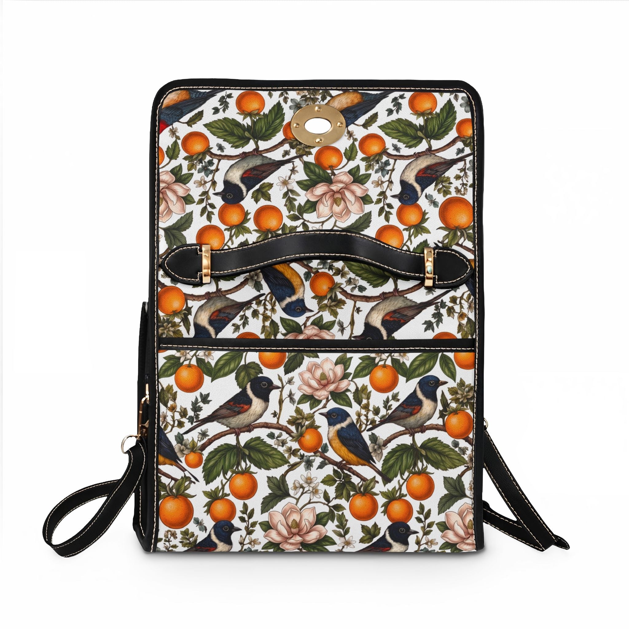 Garden Songbird | Citrus Bloom Canvas Purse Printify