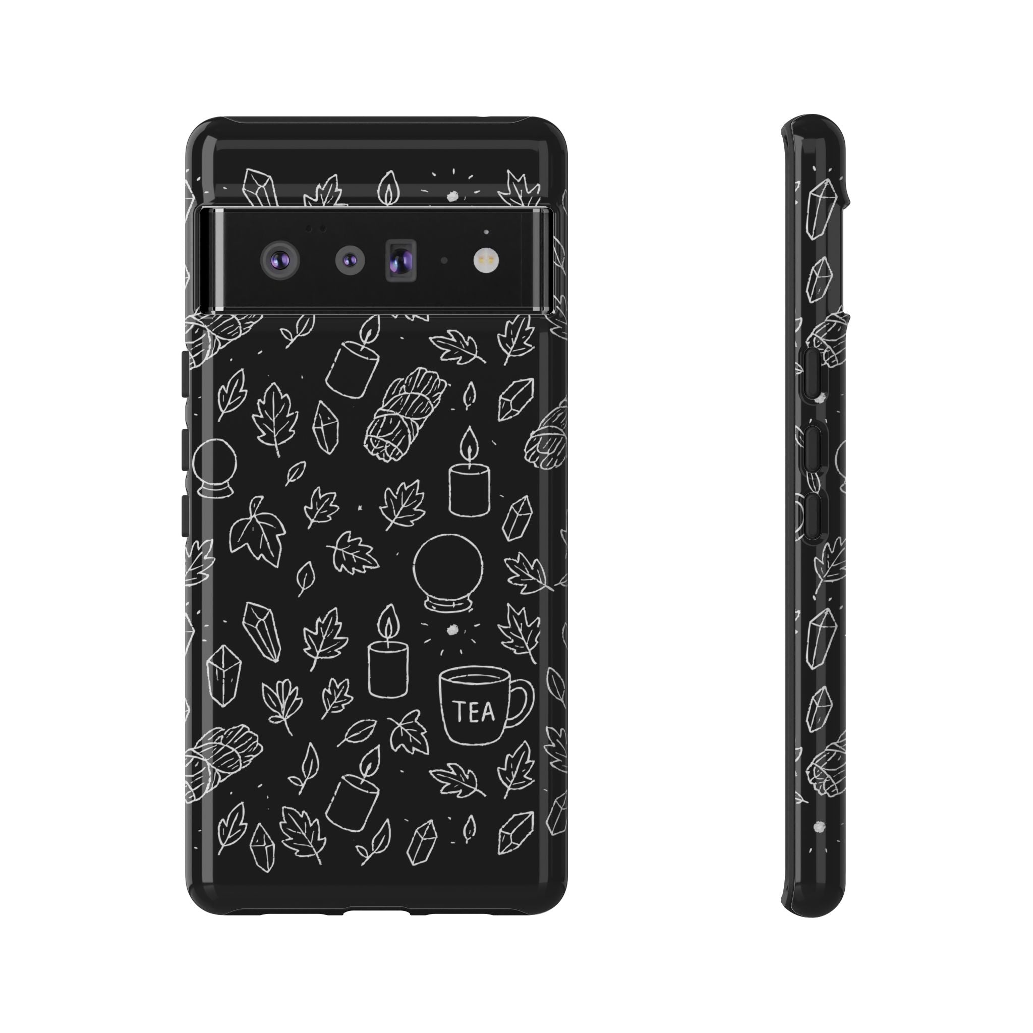 Spiritual Doodles Case, Crystal Phone case, Spiritual Doodles Case - Tough Case for Crystals Lovers, Gift for Her, Witch Decor, Phone Vibes