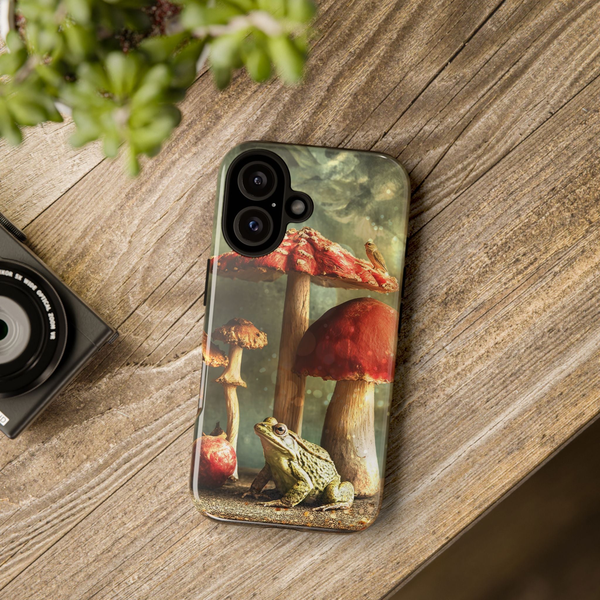 Toad and Stools Case, Crystal Phone case, Toad Stools Case - Tough Case for Toad Lovers, Gift for Her, Mushroom Decor, Toad Vibes