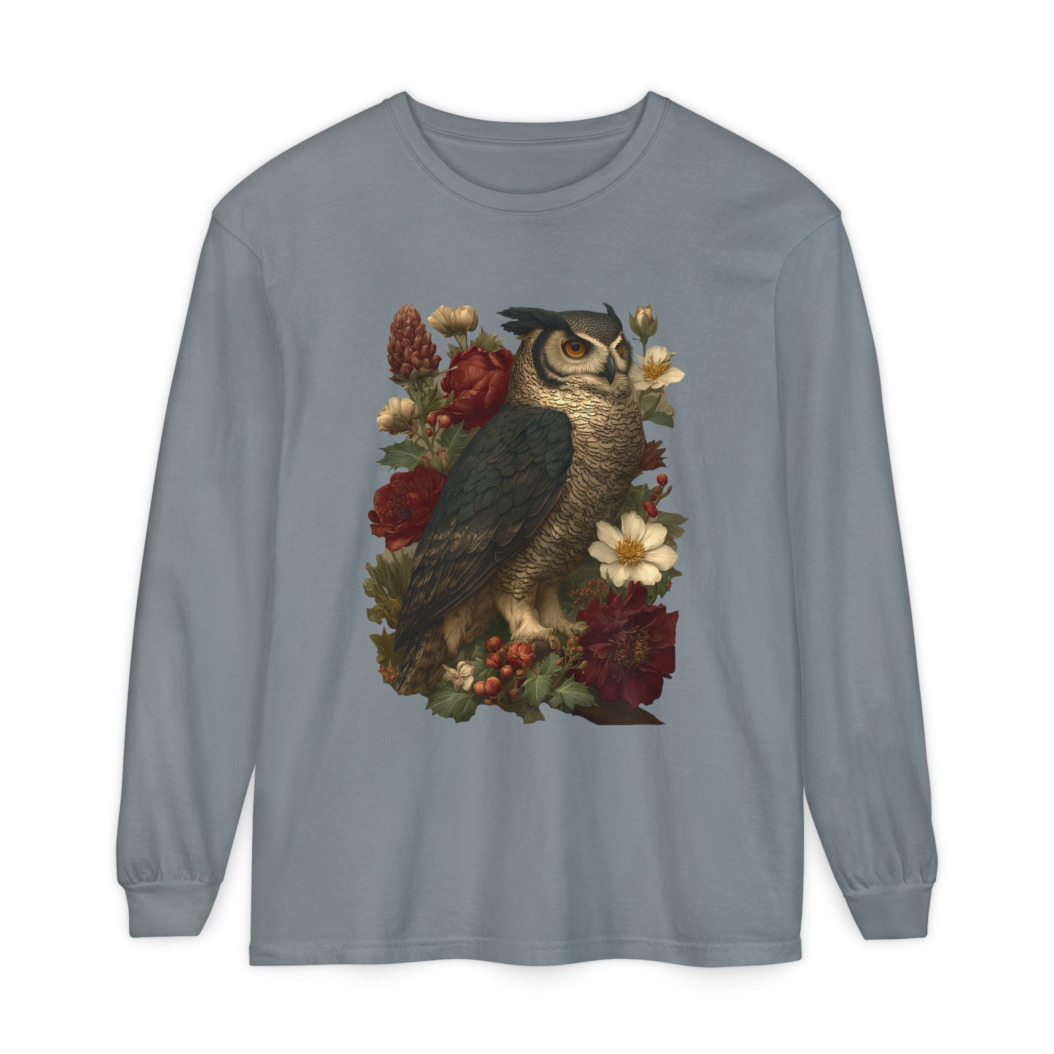Gothmas Owl Long Sleeve Shirt | Goth Christmas Holiday Gift