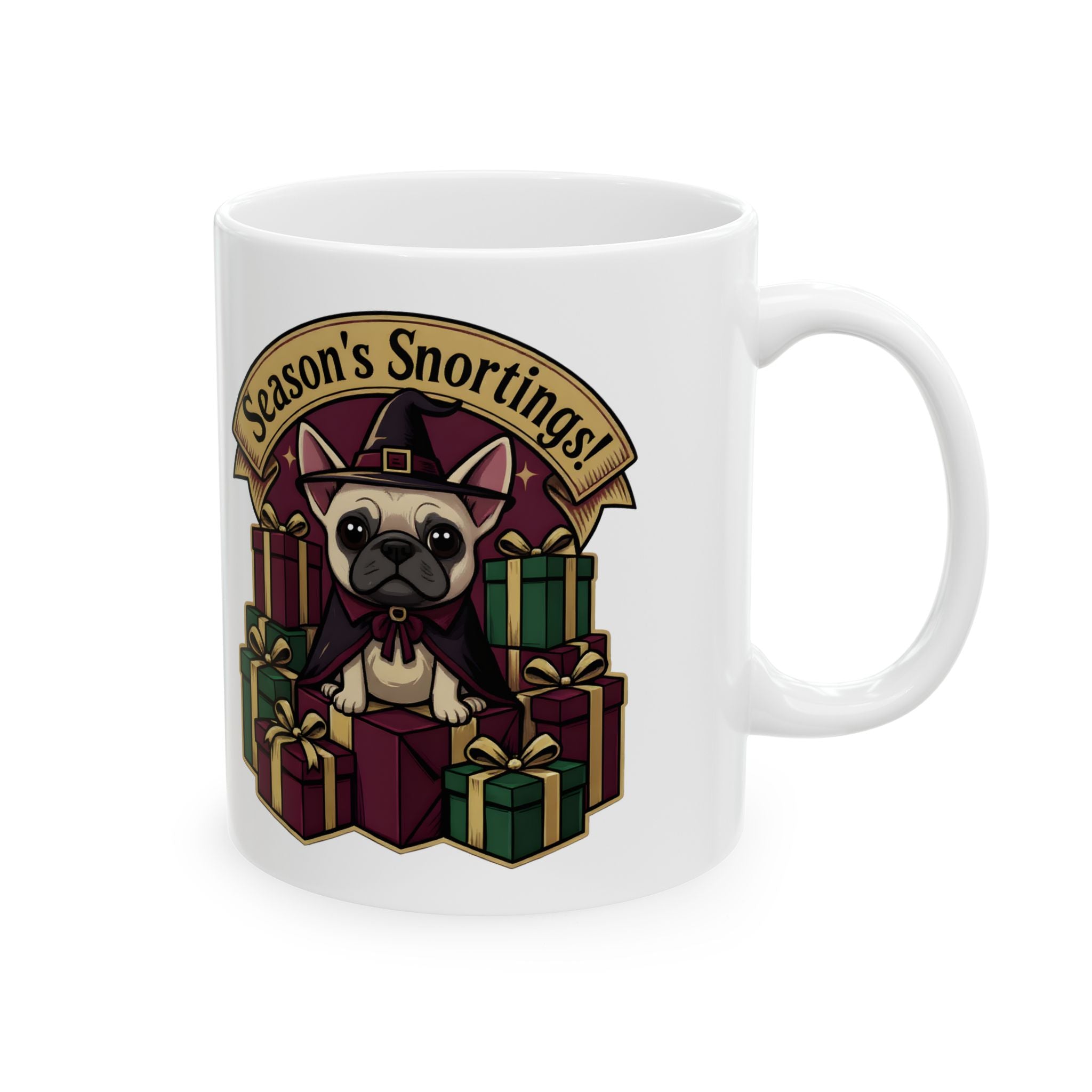Gothmas Frenchie French Bulldog Mug | Frenchie Christmas Coffee Cup