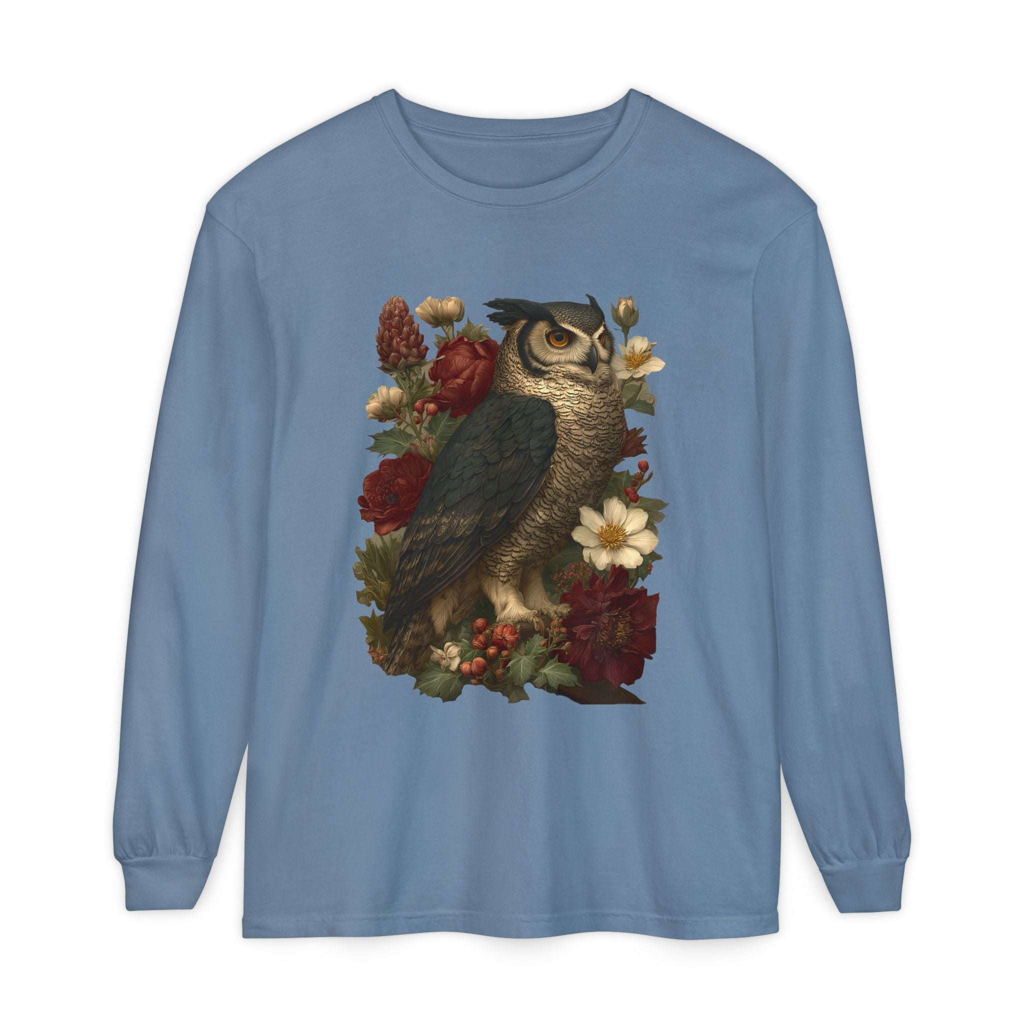 Gothmas Owl Long Sleeve Shirt | Goth Christmas Holiday Gift