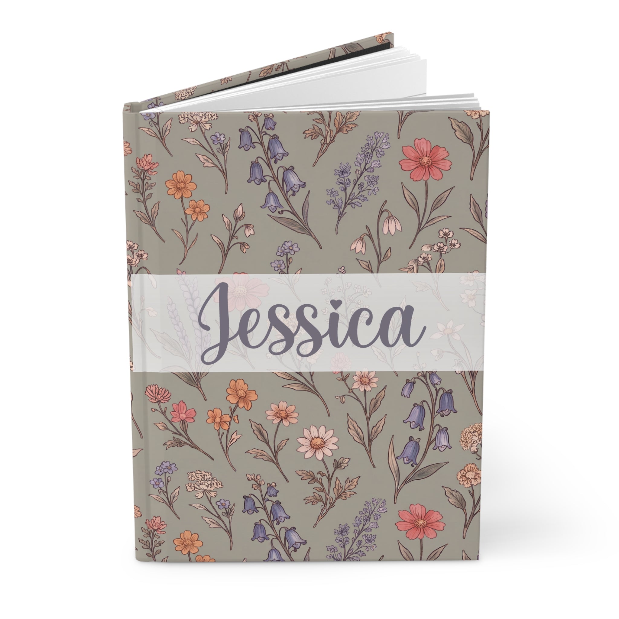 Spring Has Sprung In Morning Mist Custom Name Journal