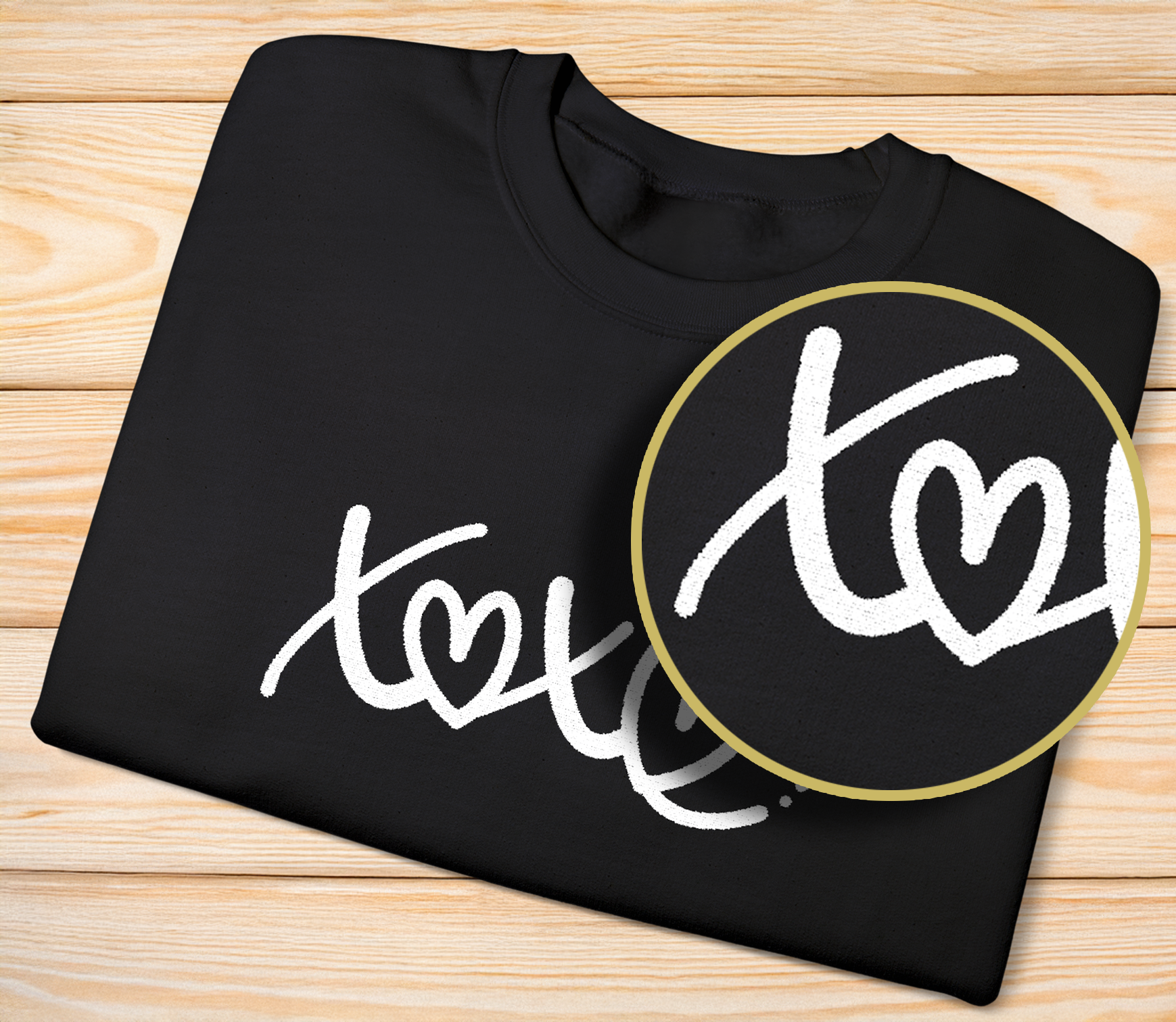 XOXO Embroidered Sweatshirt Hugs and Kisses
