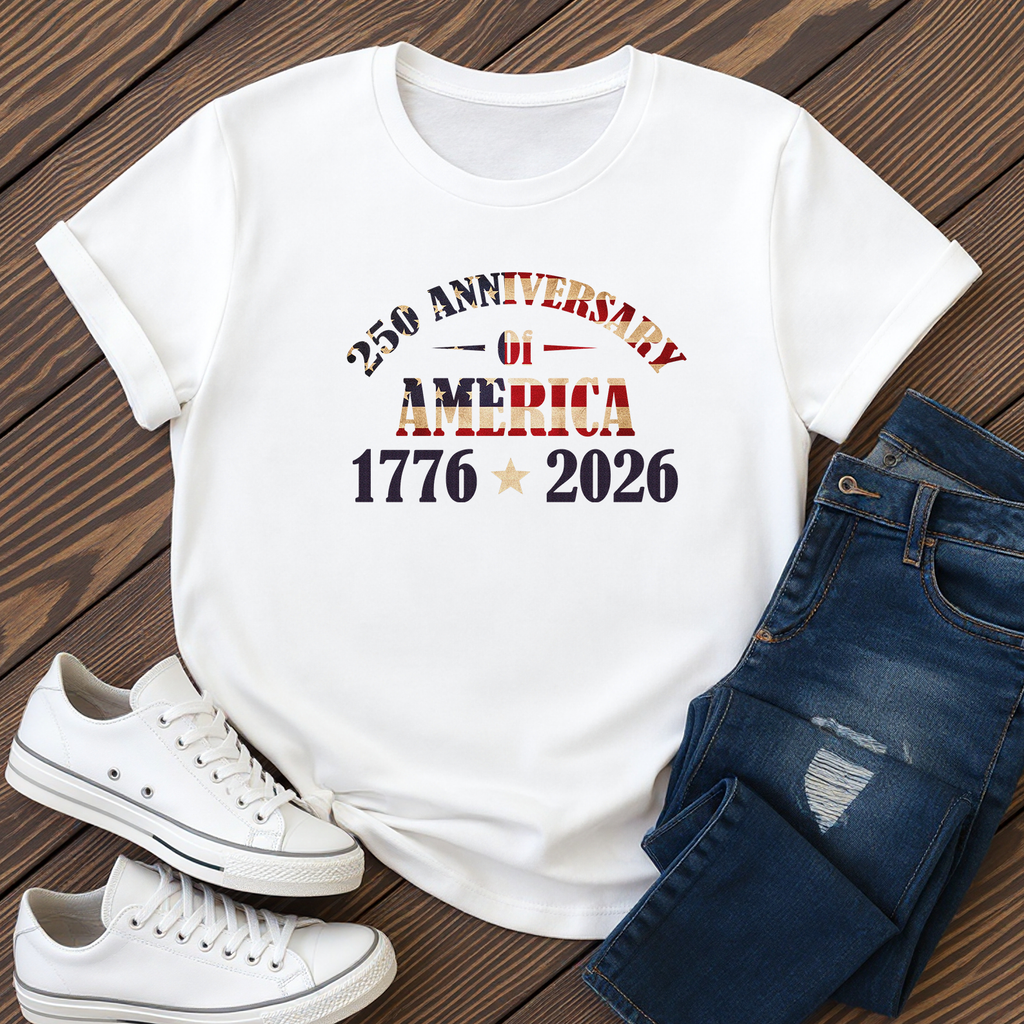 American 1776-2026 250th Anniversary Soft style Tee | Patriotic Fourth of July Shirt, USA Independence Bicentennial Gift