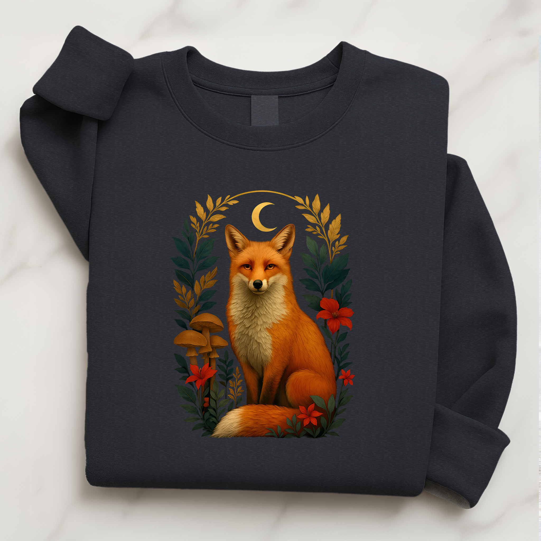 Woodland Red Fox Pullover | Woodland Creatures Sweatshirt for Nature Lovers