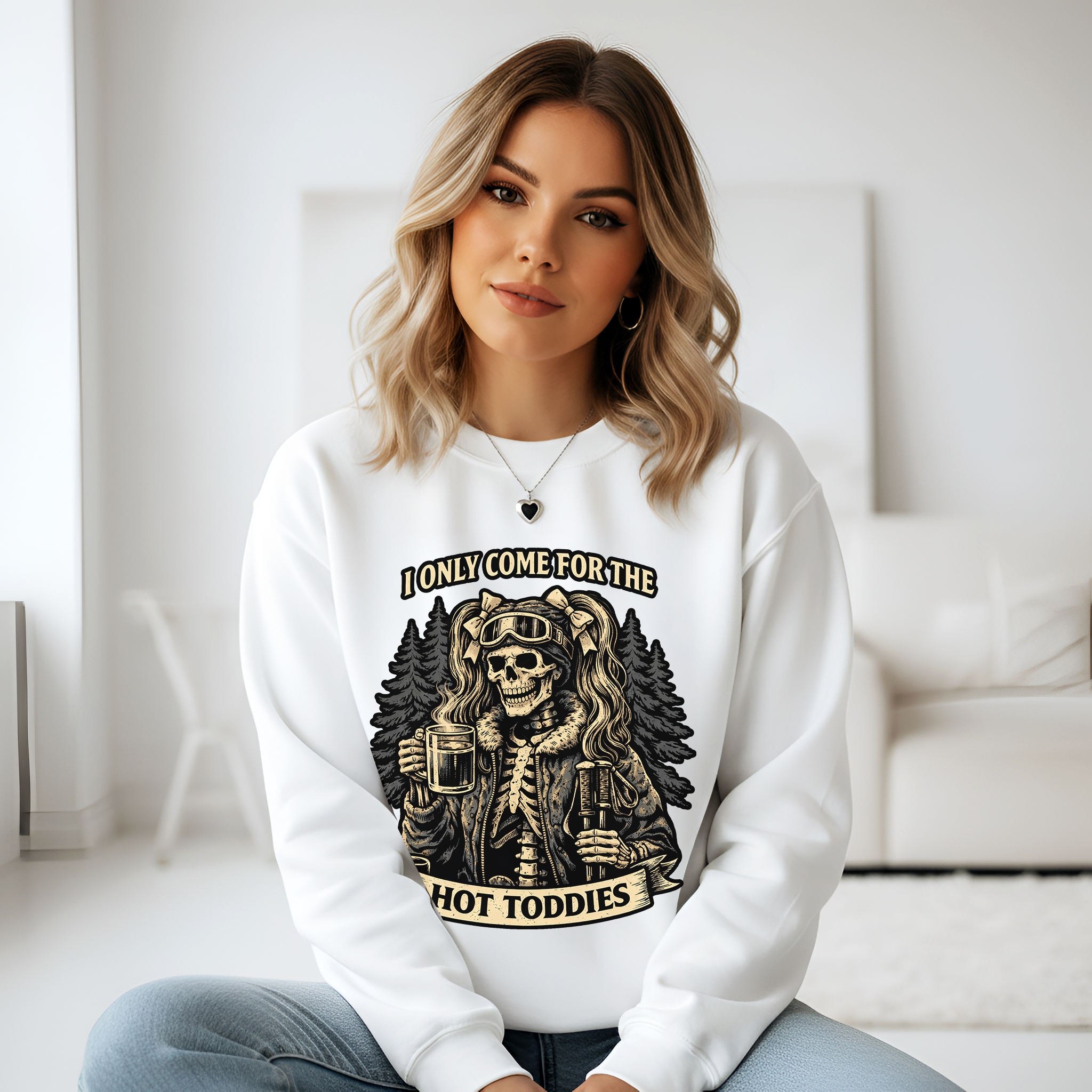 Ski Hot Toddies Shirt Pullover | Après Ski Winter Graphic for Ski Lovers Sweatshirt