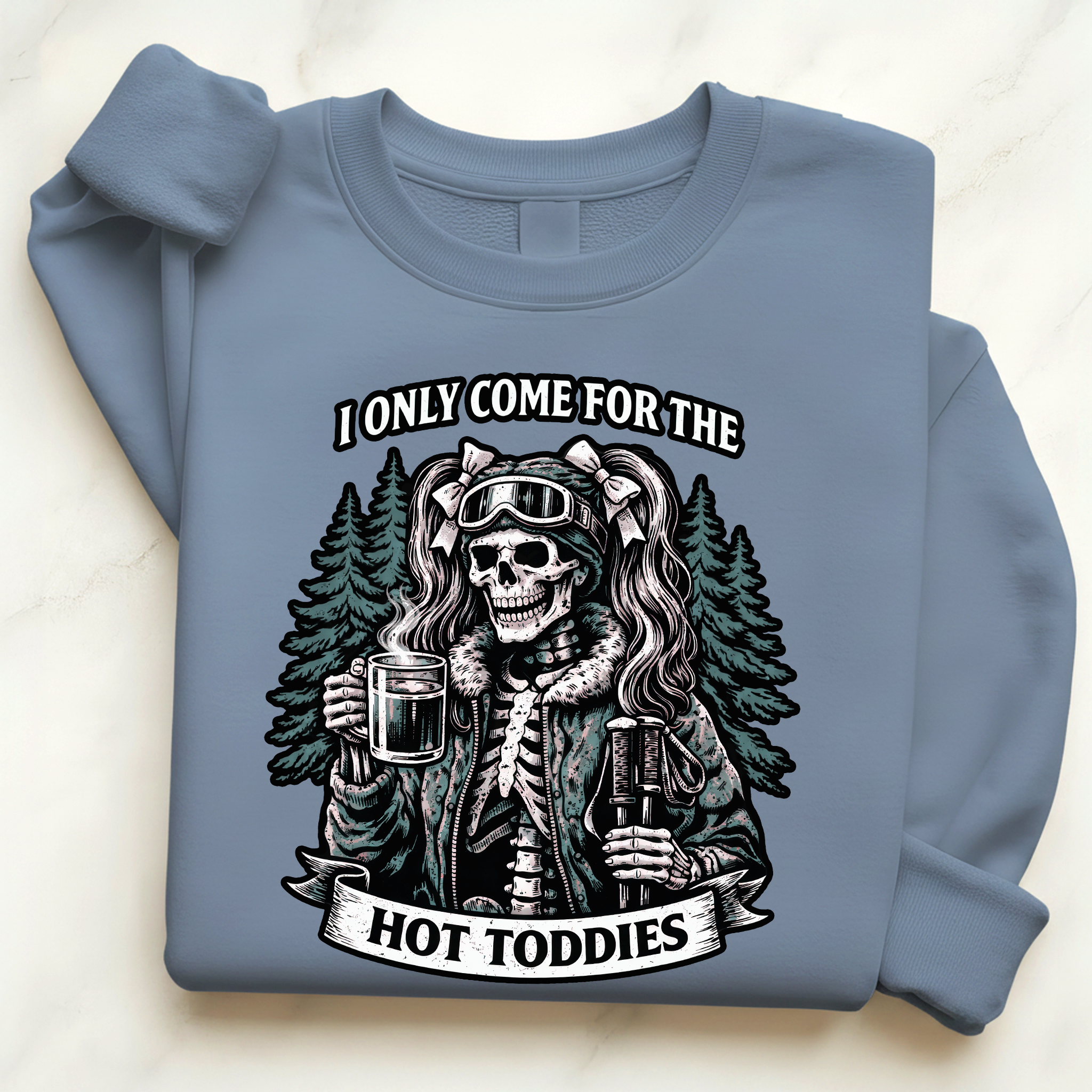 Ski Hot Toddies Shirt Pullover | Après Ski Winter Graphic for Ski Lovers Sweatshirt