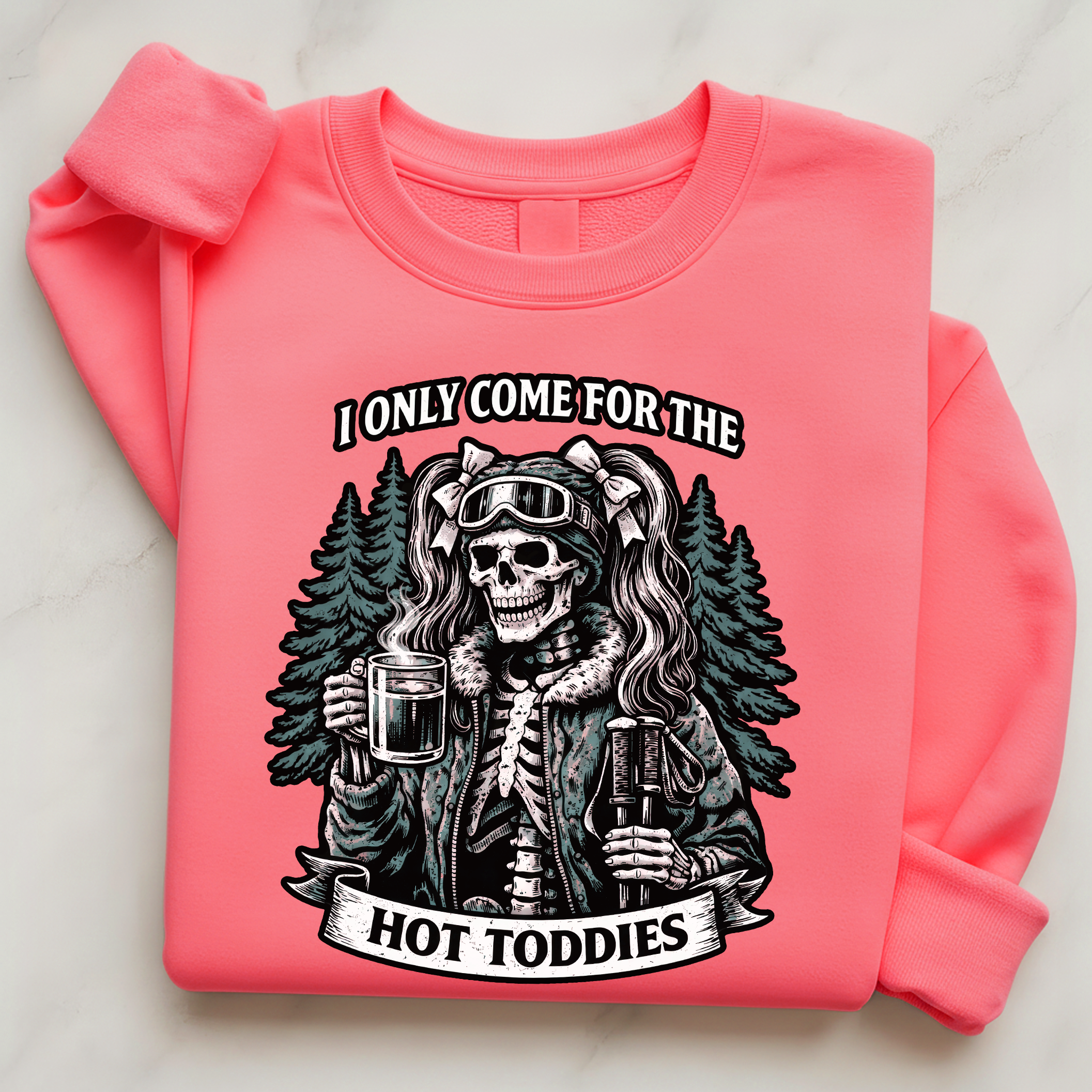 Ski Hot Toddies Shirt Pullover | Après Ski Winter Graphic for Ski Lovers Sweatshirt