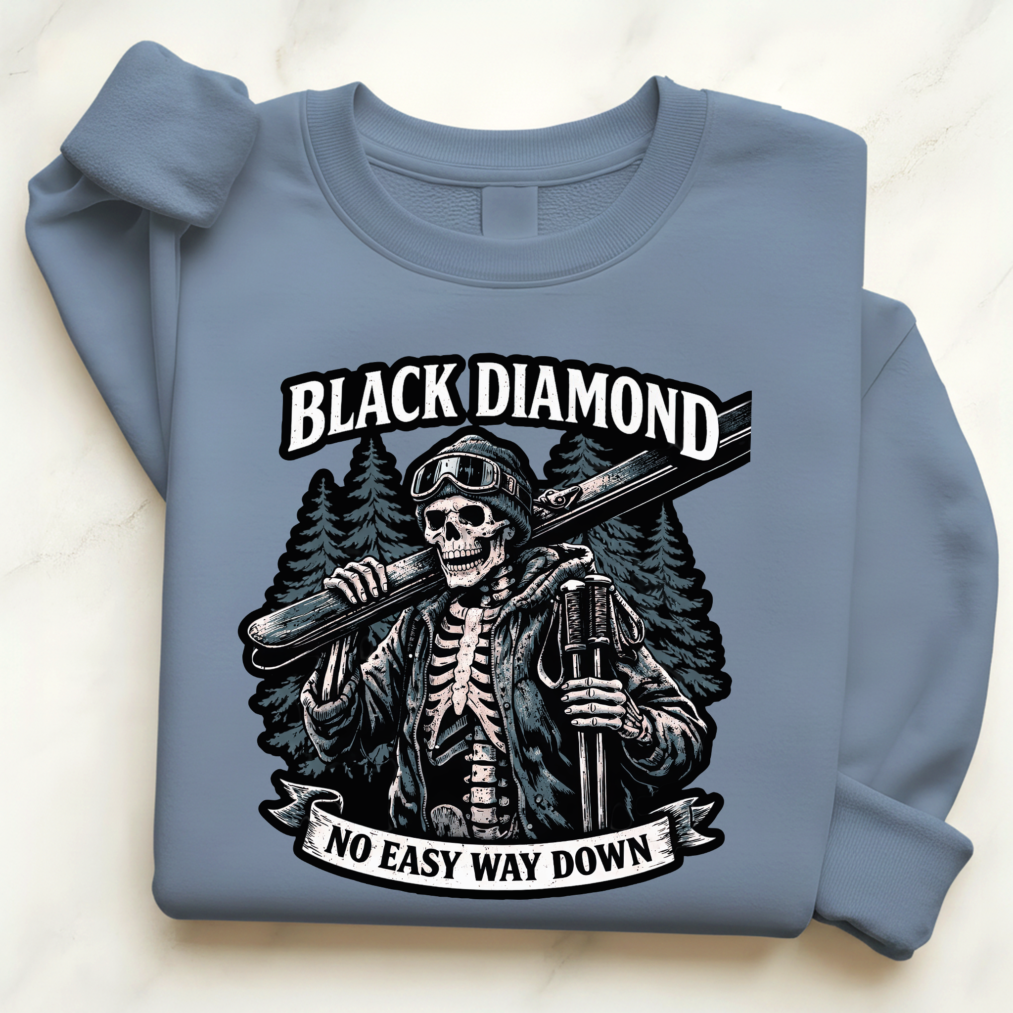 Ski Shirt Black Diamond Pullover | Expert Skiing Graphic Sweatshirt for Skiers