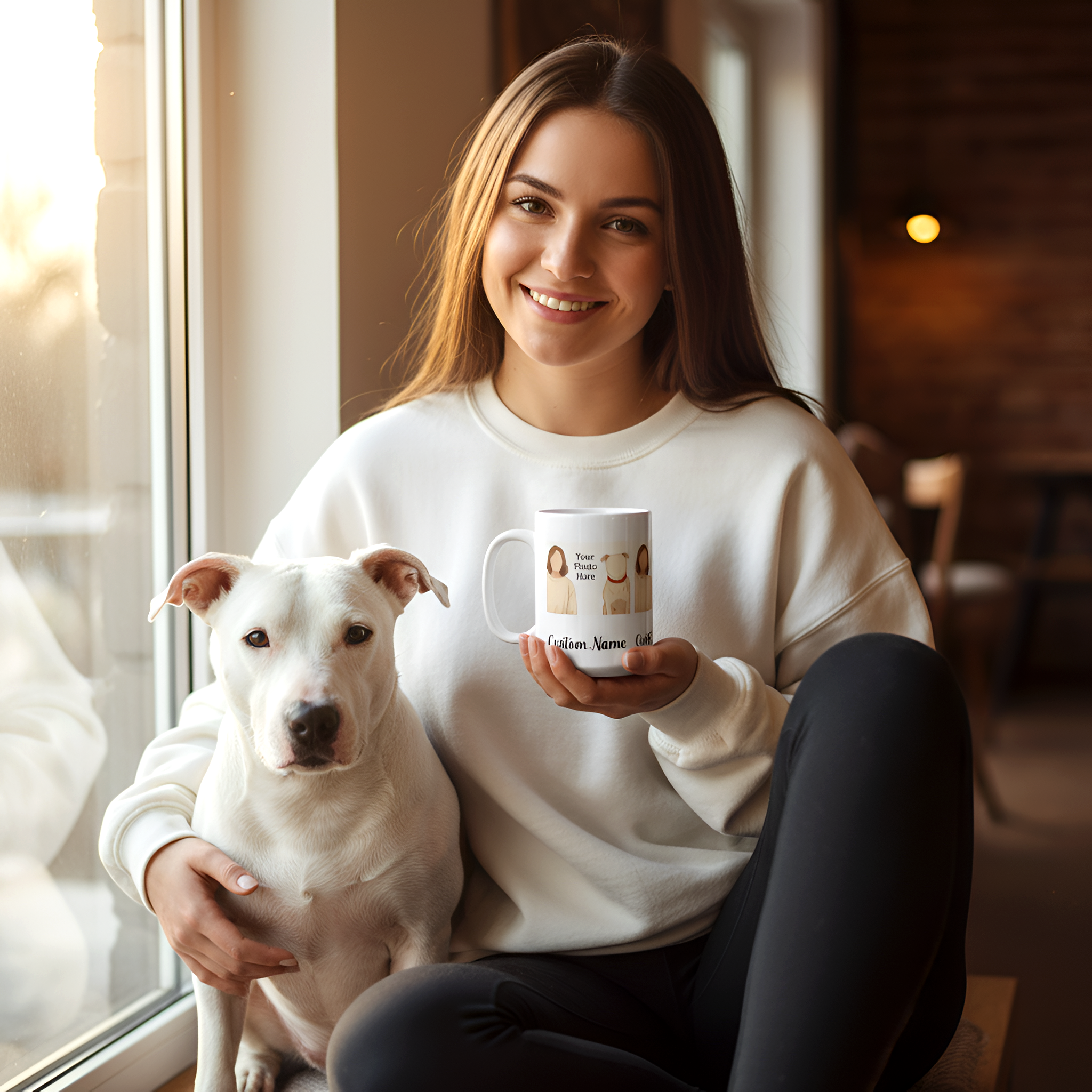 Custom Pet Photo Mug | Personalized Dog & Cat Lover 15oz Coffee Mug Gift