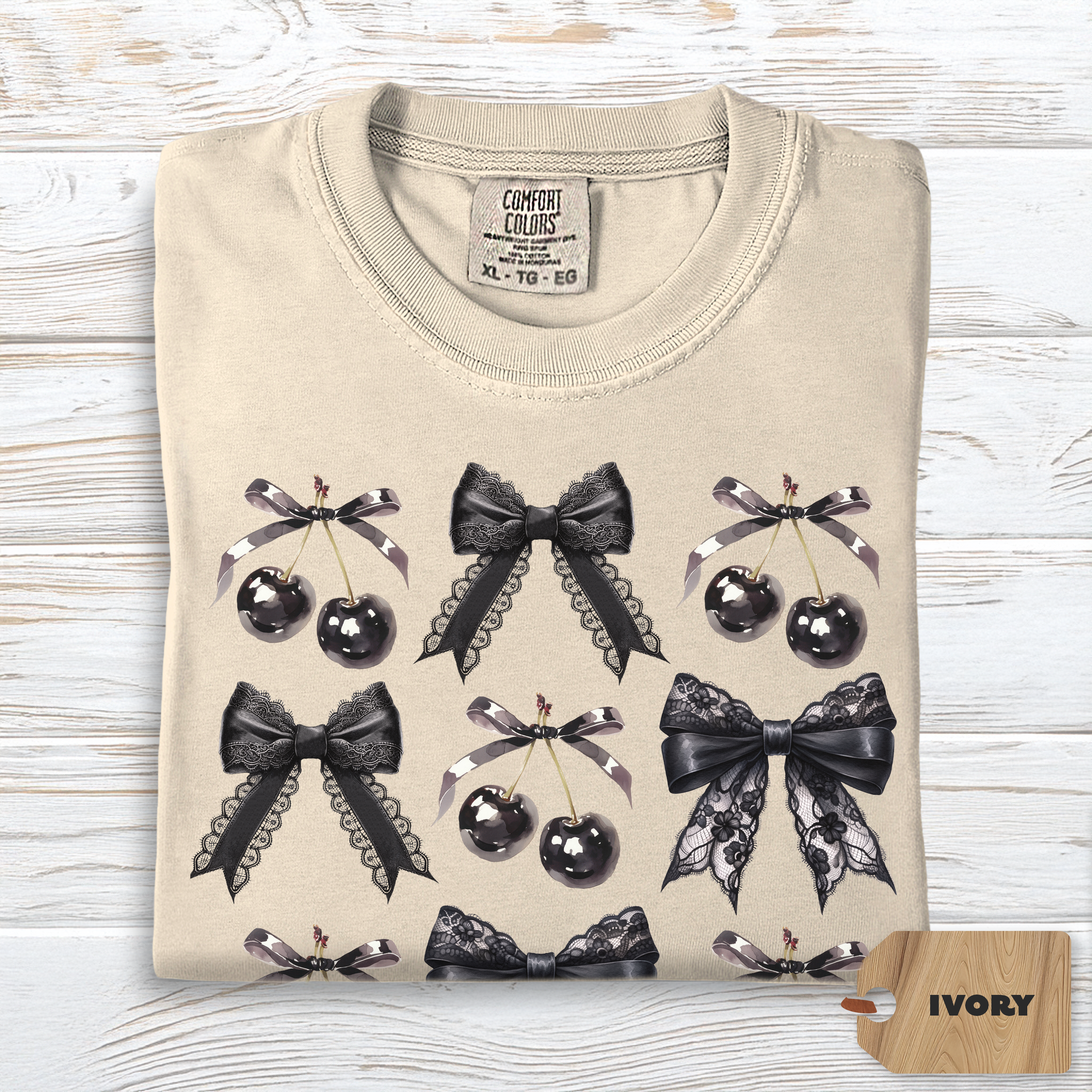 Cherry Bow Shirt Comfort Colors | Coquette Anti Valentine Tee for Women