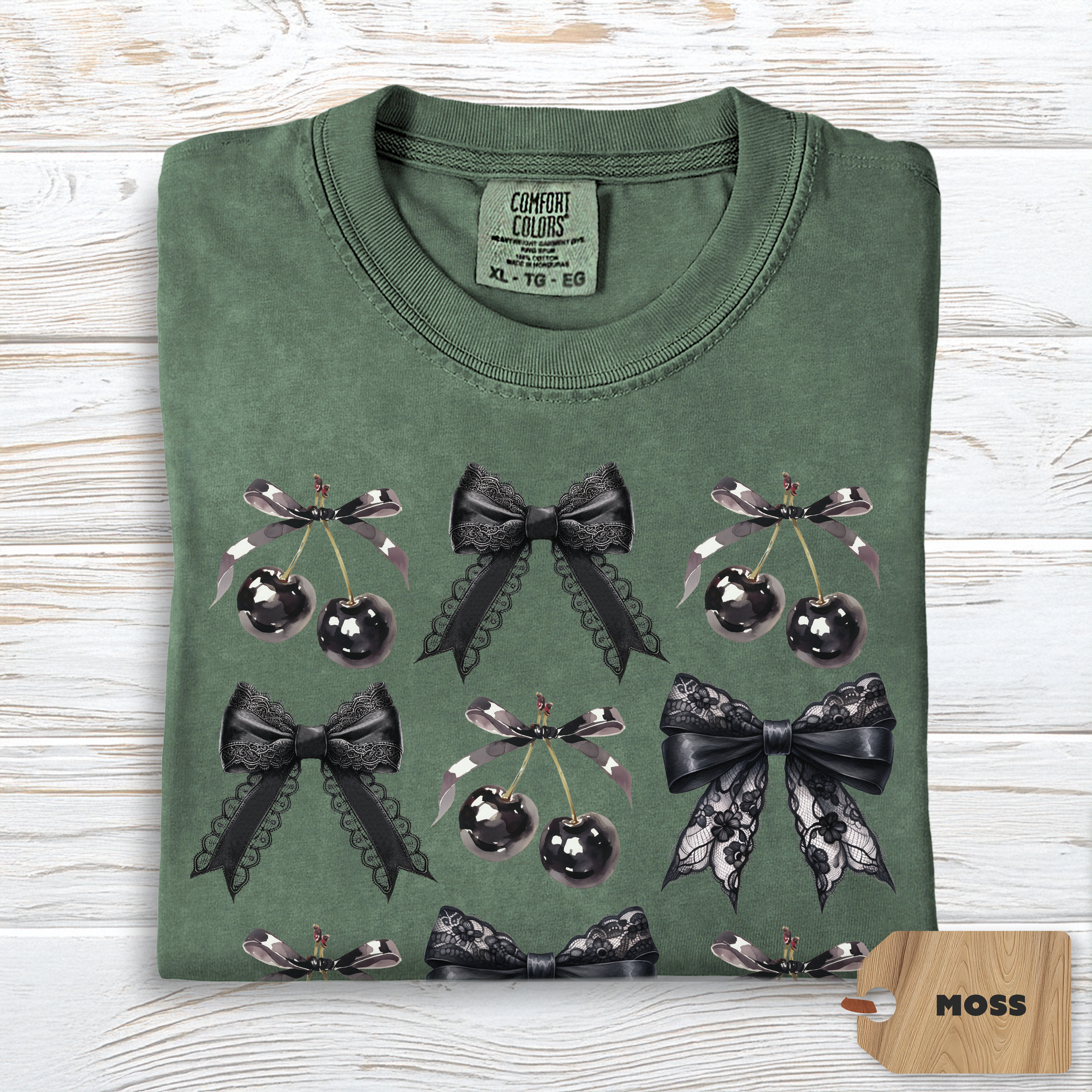 Cherry Bow Shirt Comfort Colors | Coquette Anti Valentine Tee for Women