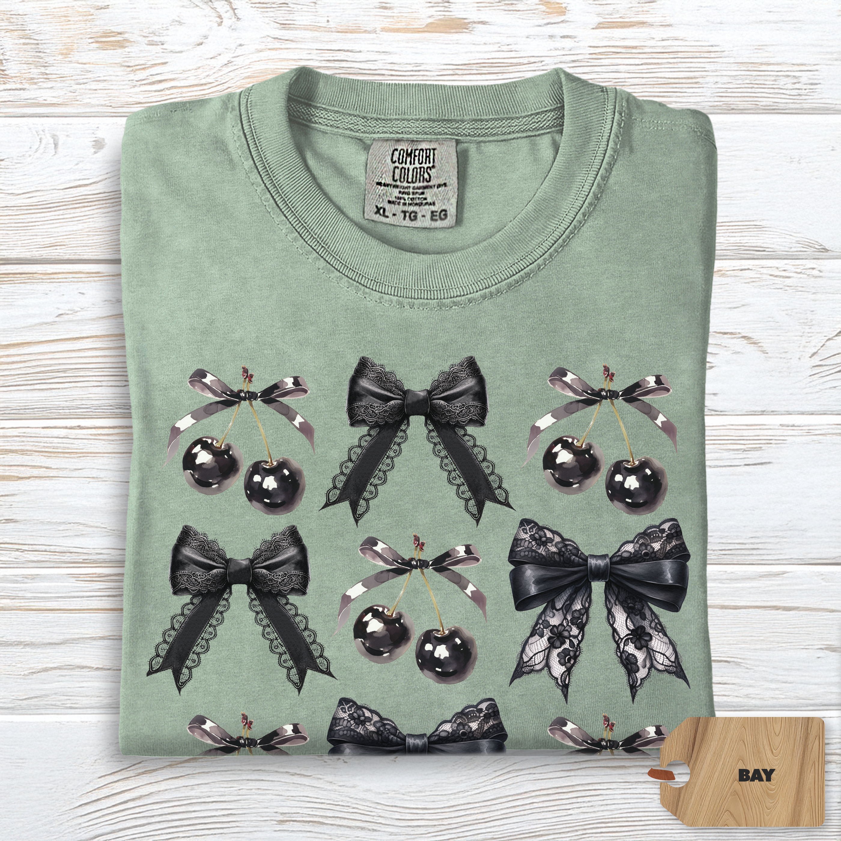 Cherry Bow Shirt Comfort Colors | Coquette Anti Valentine Tee for Women