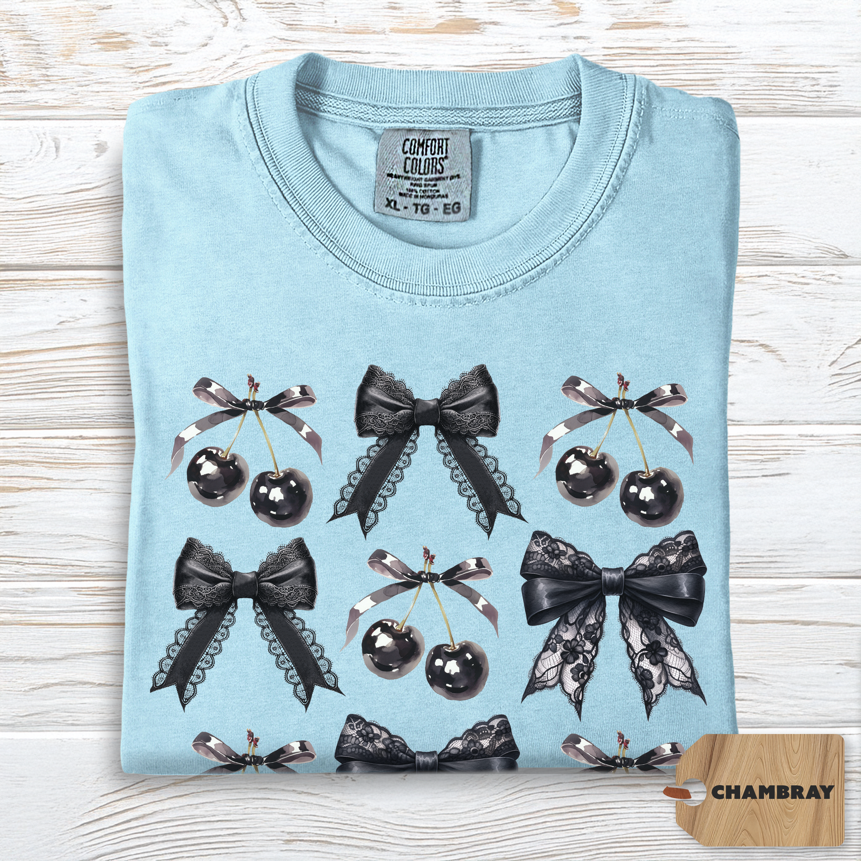 Cherry Bow Shirt Comfort Colors | Coquette Anti Valentine Tee for Women