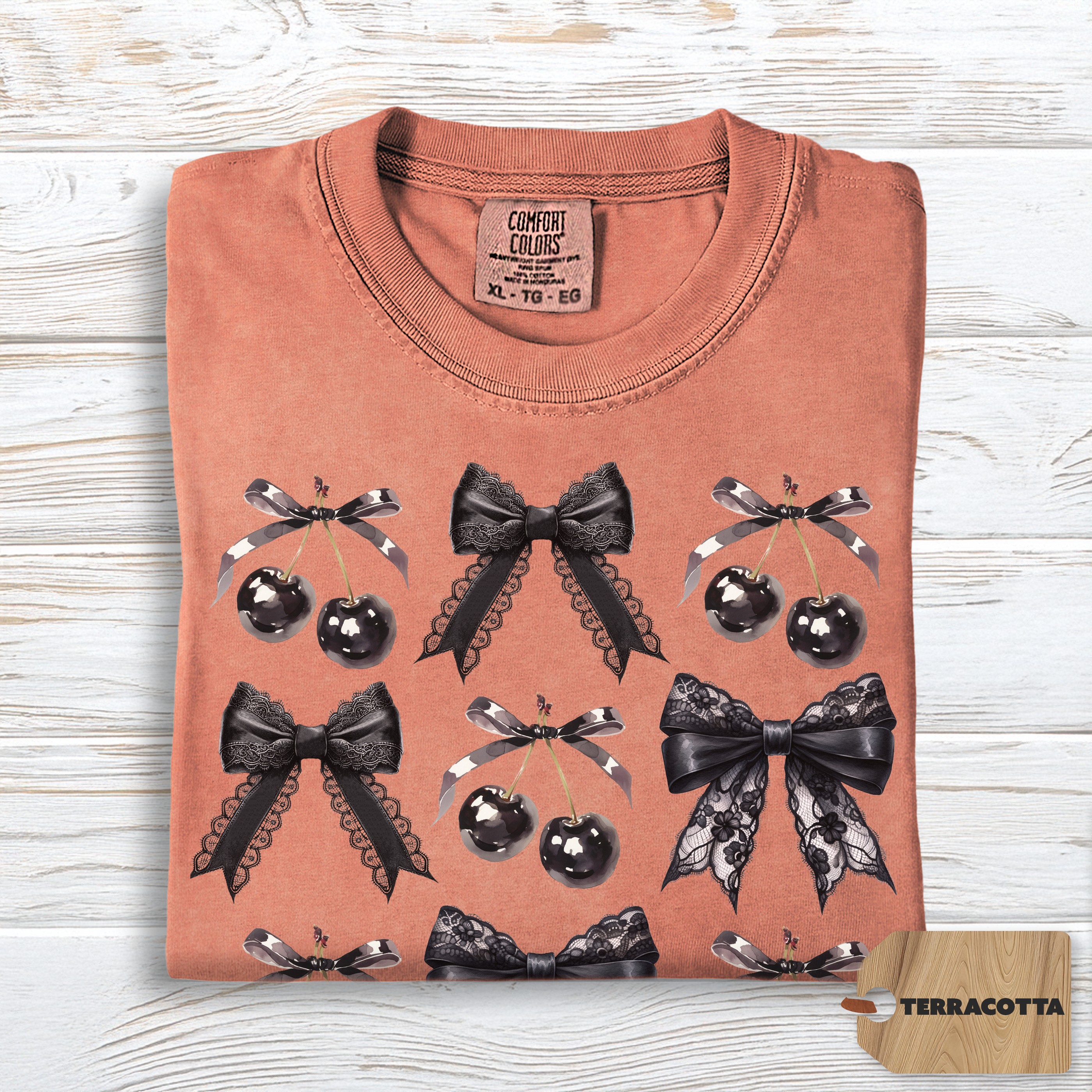 Cherry Bow Shirt Comfort Colors | Coquette Anti Valentine Tee for Women