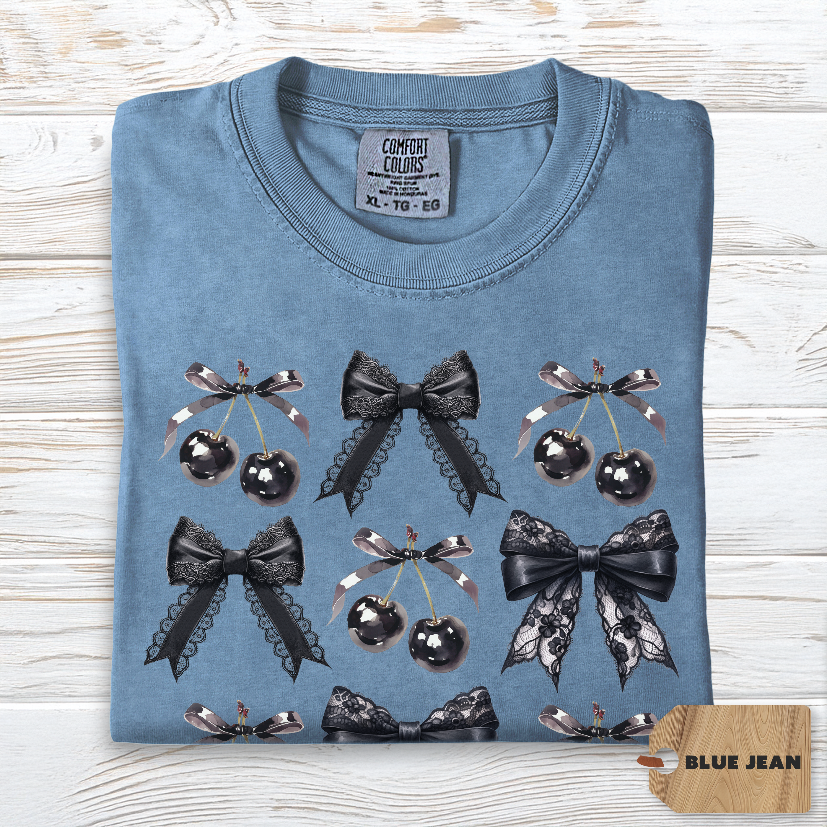 Cherry Bow Shirt Comfort Colors | Coquette Anti Valentine Tee for Women