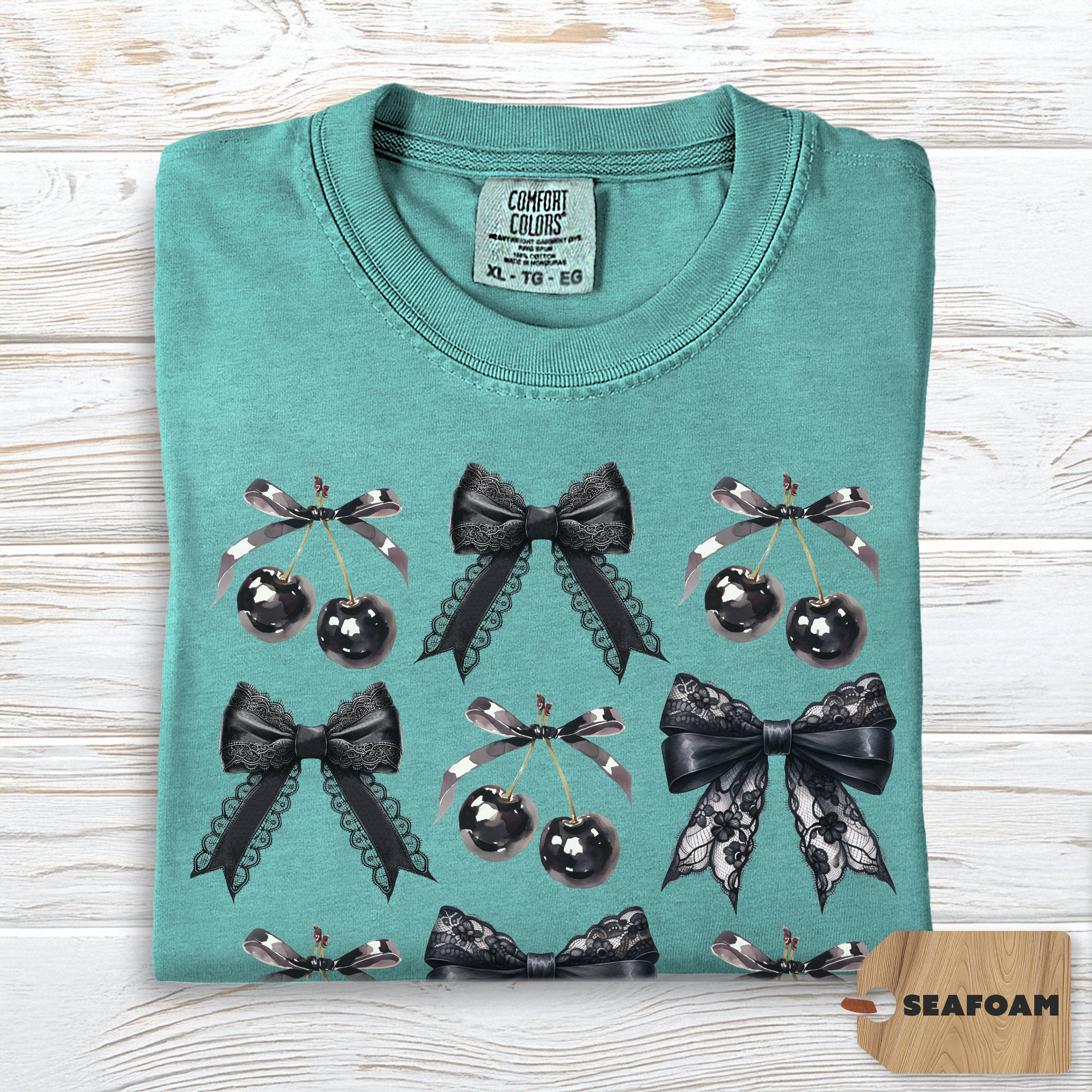 Cherry Bow Shirt Comfort Colors | Coquette Anti Valentine Tee for Women