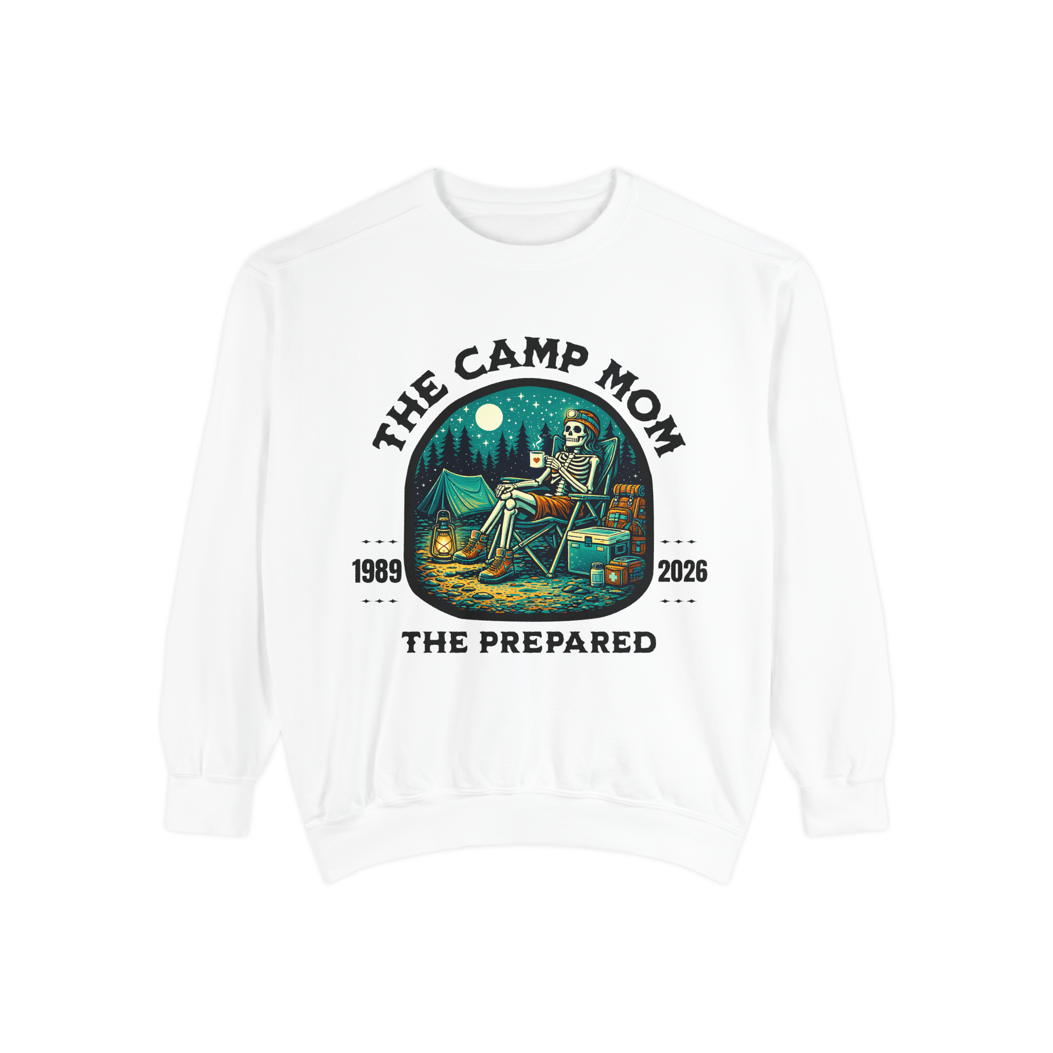 Camp Mom Shirt Comfort Colors  | Cozy Camping Custom Year Sweatshirt for Outdoorsy Moms