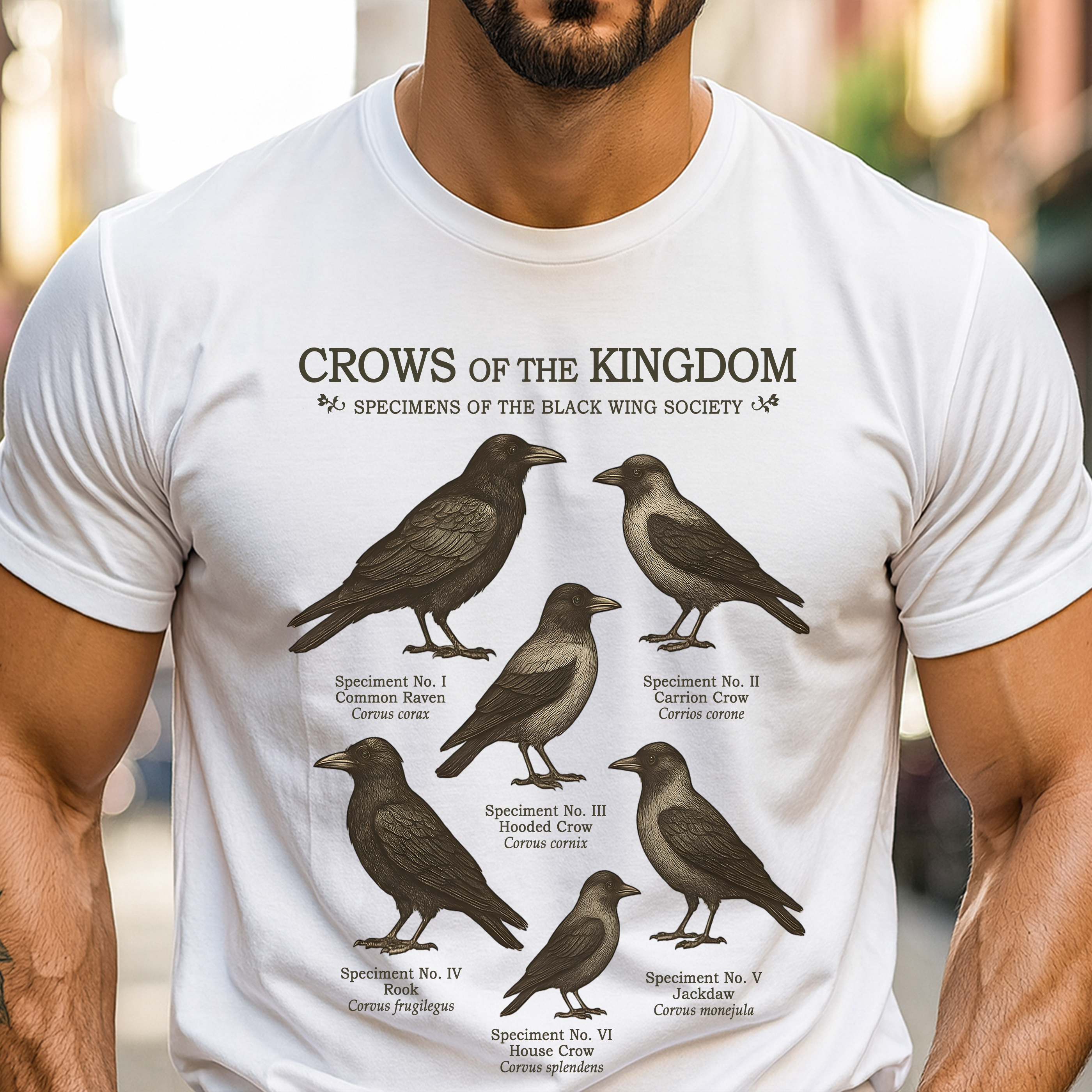 Crow Shirt Comfort Colors | Dark Academia Raven Tee for Nature Lovers