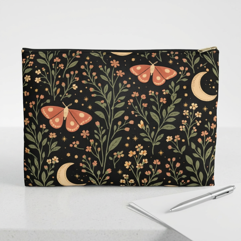 Pretty In Pink Floral Accessory Pouch