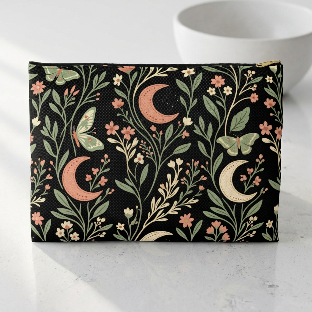 Lunar Moth Garden Accessory Pouch