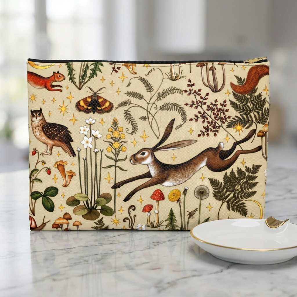 Woodland Meadow | Light Accessory Pouch Printify