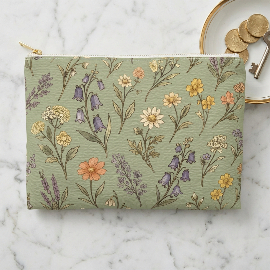 Spring Has Spring In Green - Accessory Pouch