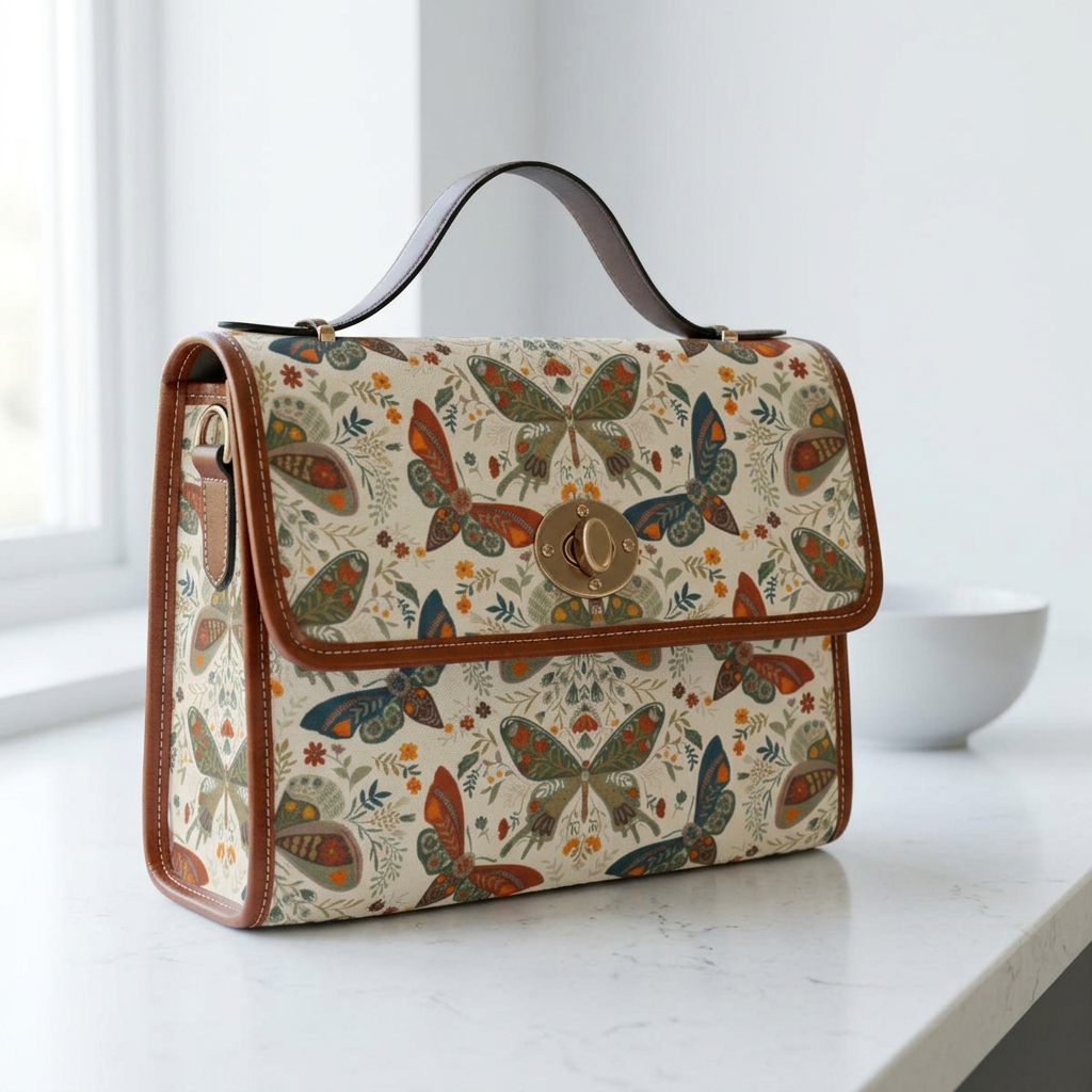 Moth Botanica | Wildflower Garden Purse Printify