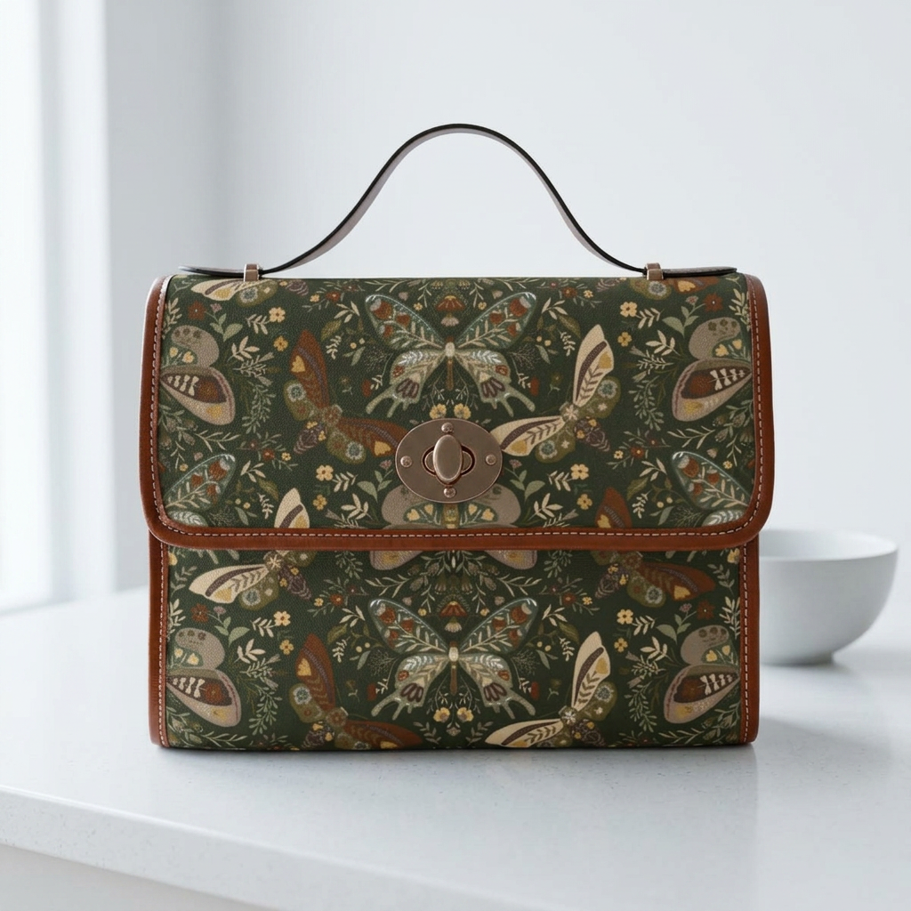 Moth Botanica | Verdant Meadow Purse Printify